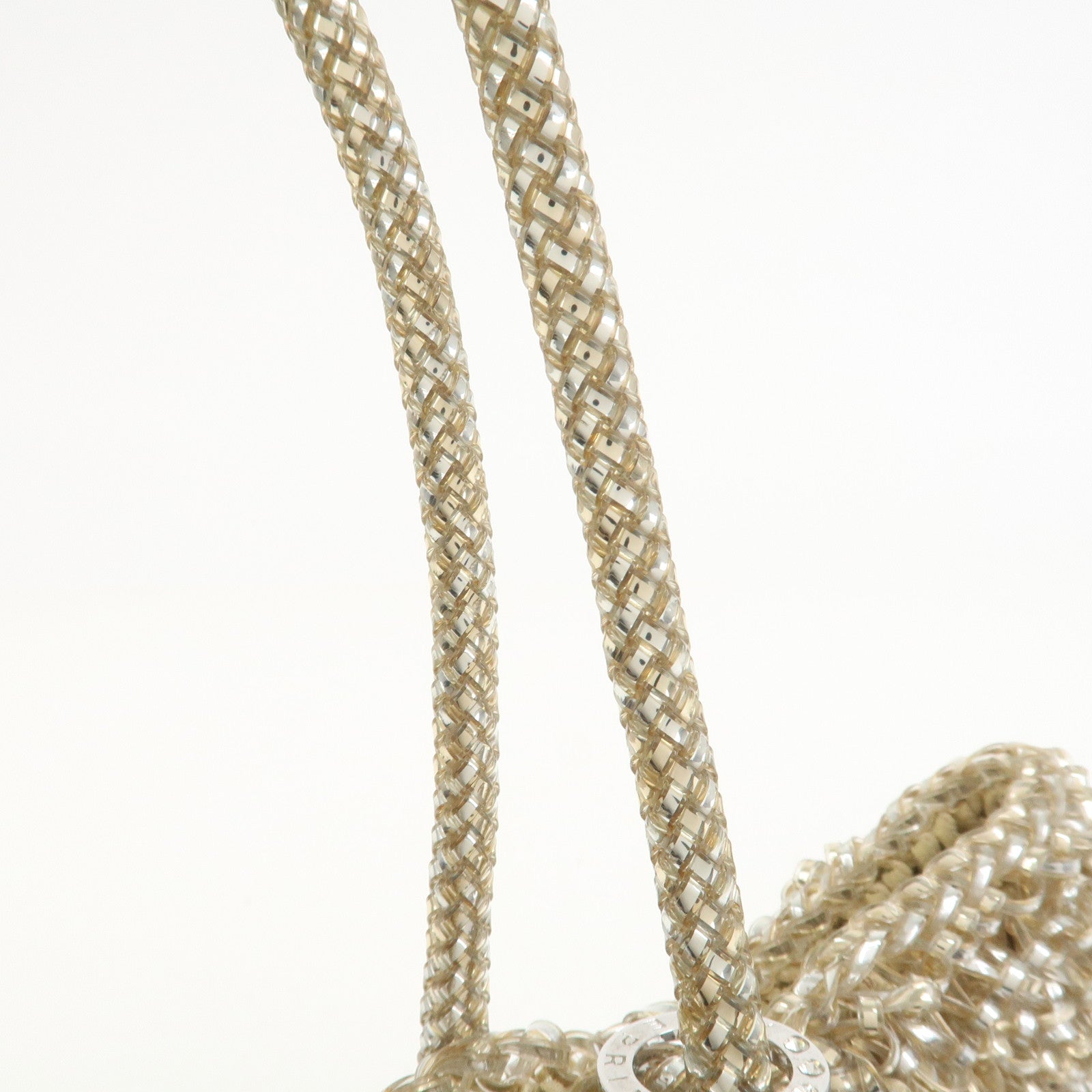 ANTEPRIMA Wire Bag PVC Hand Bag Shoulder Bag Gold
