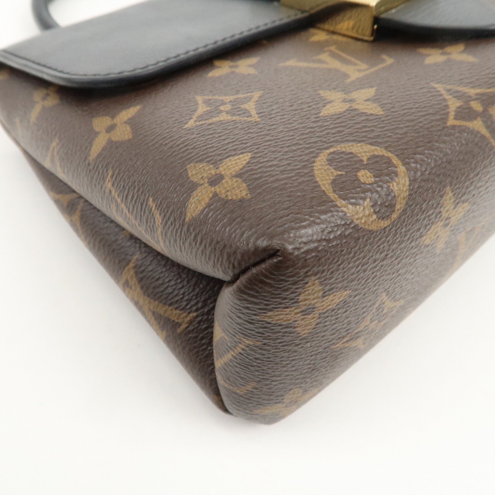 Louis Vuitton Monogram Locky BB 2Way Shoulder Bag Brown Noir M44141