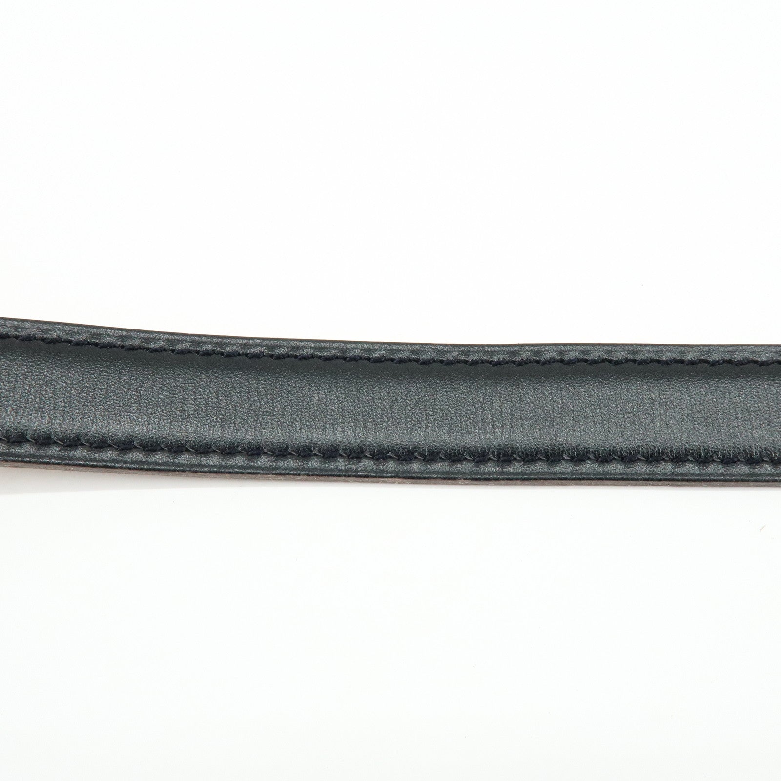 HERMES H Buckle □F Stamped Reversible Constance Belt 80 Black