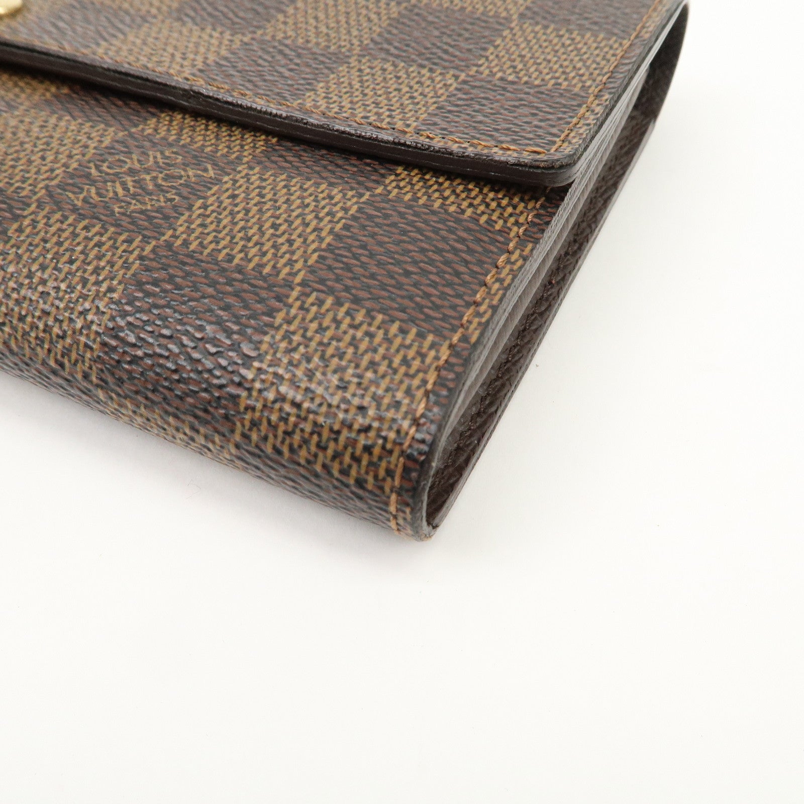Louis Vuitton Damier Canvas Portefeuille Sarah Wallet Brown N61734