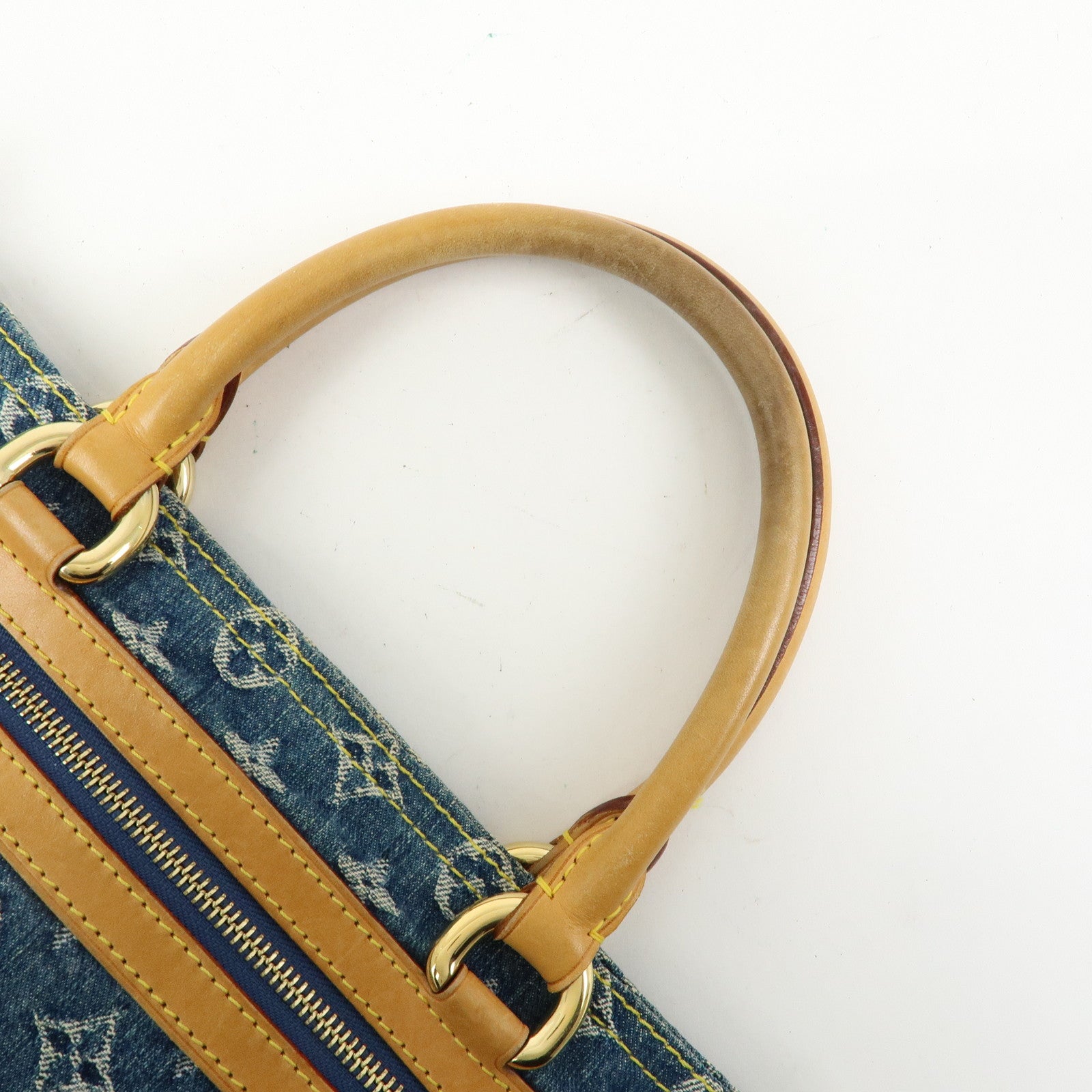 Louis Vuitton Monogram Denim Flat Shopper Tote Bag M95018