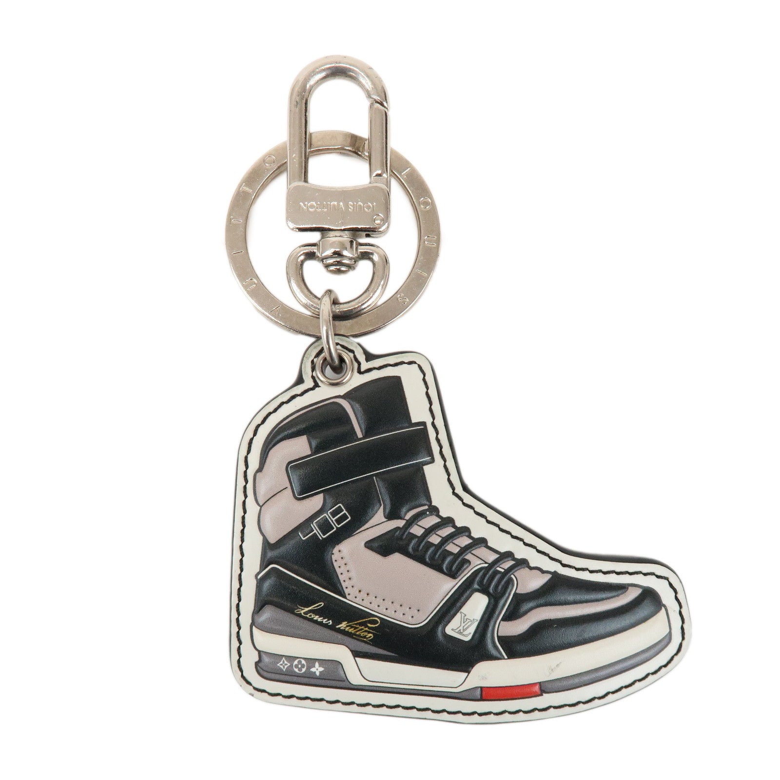 Louis Vuitton Monogram Eclips Porte Cles LV Trainer M68866