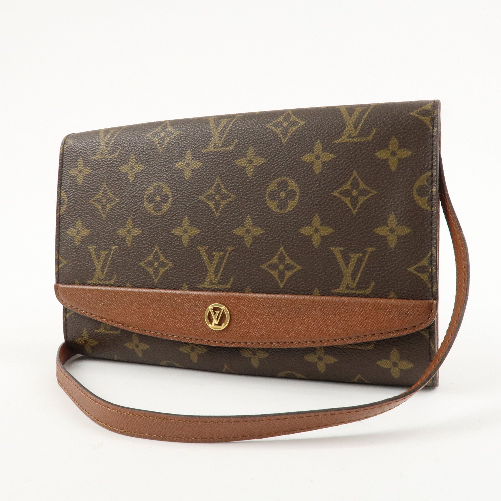 Louis Vuitton Monogram Bordeaux Shoulder Bag Hand Bag M51798 Used