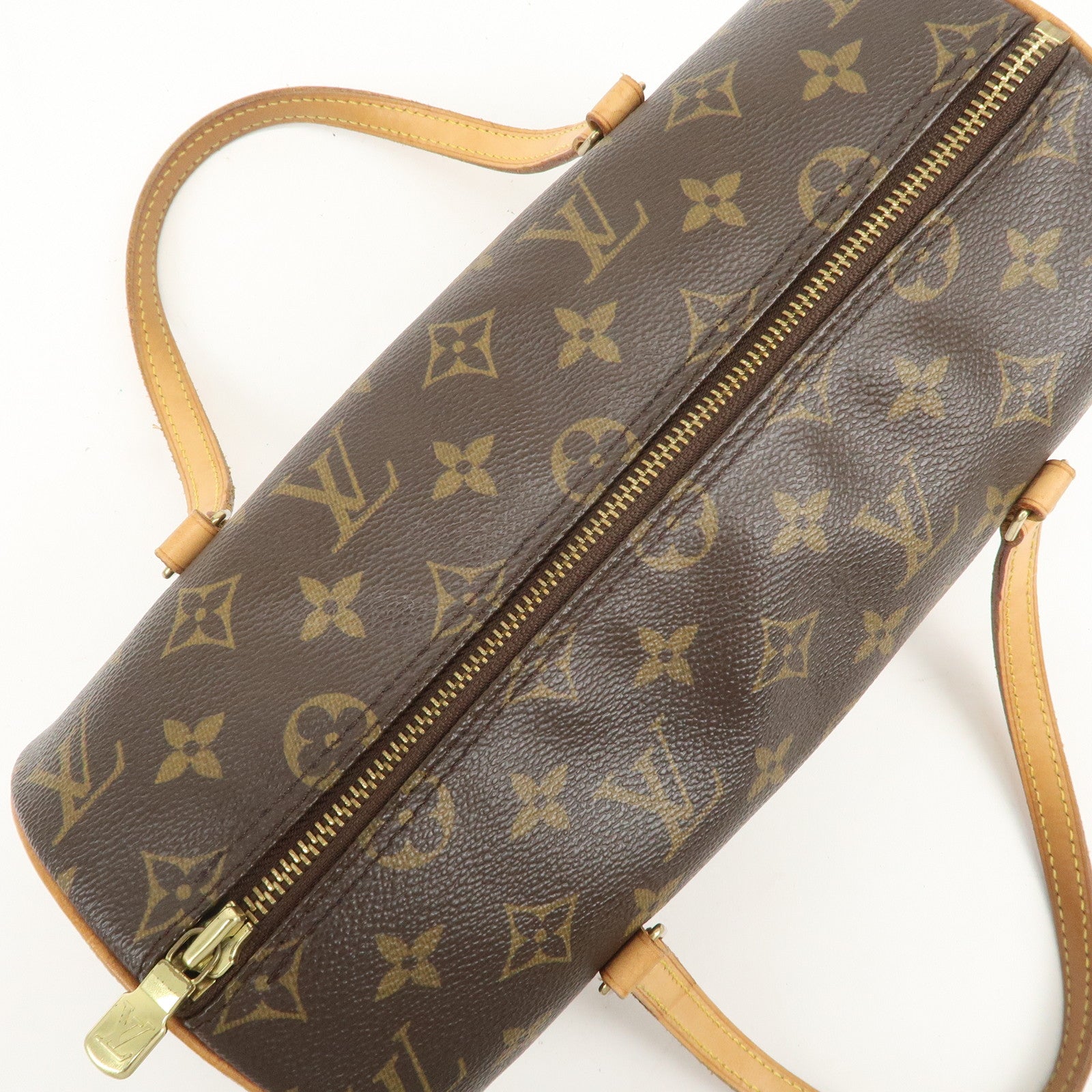 Louis Vuitton Monogram Papillon 26 Hand Bag Brown M51386