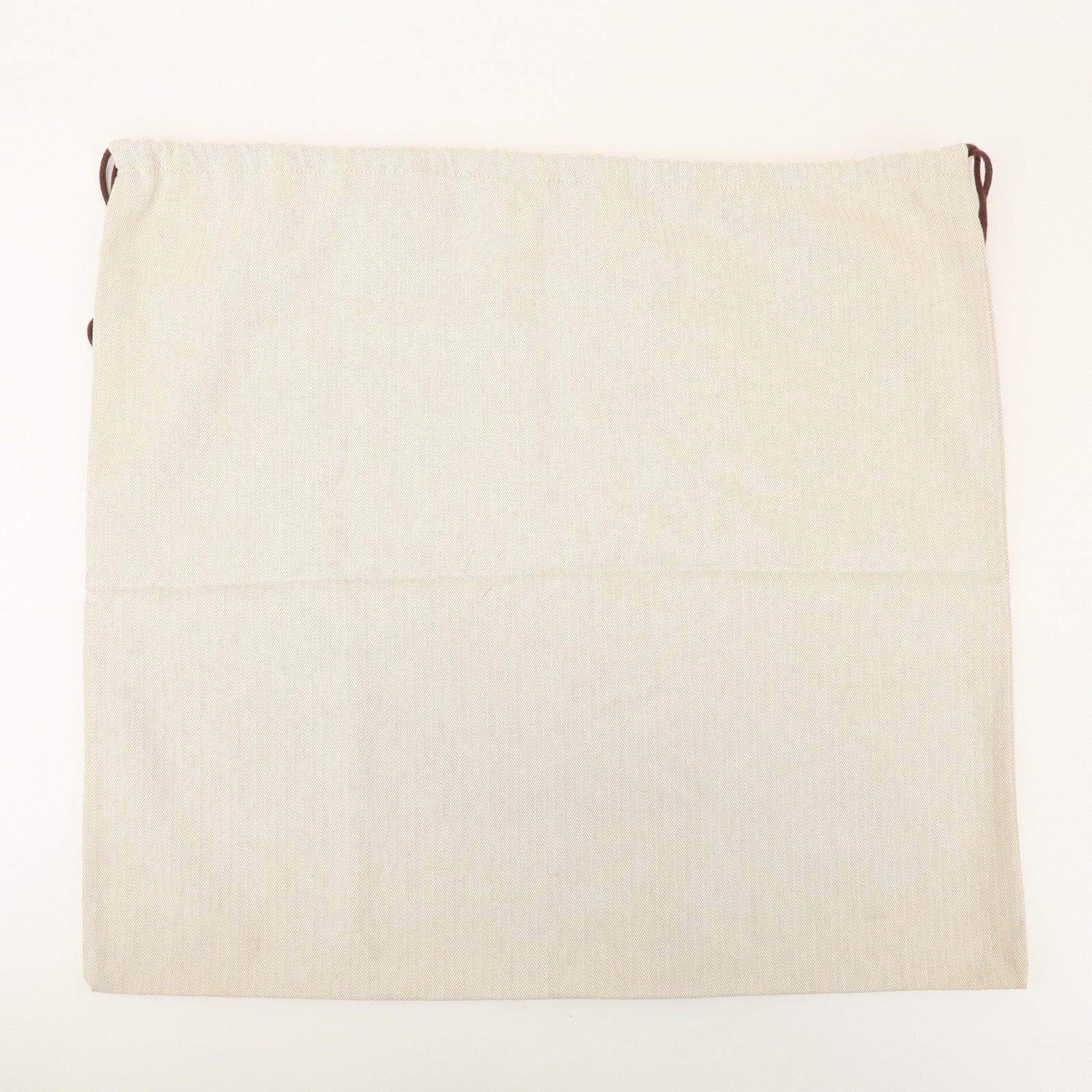 HERMES Set of 7 Drawstring Style Dust Bag Storage Bag Beige