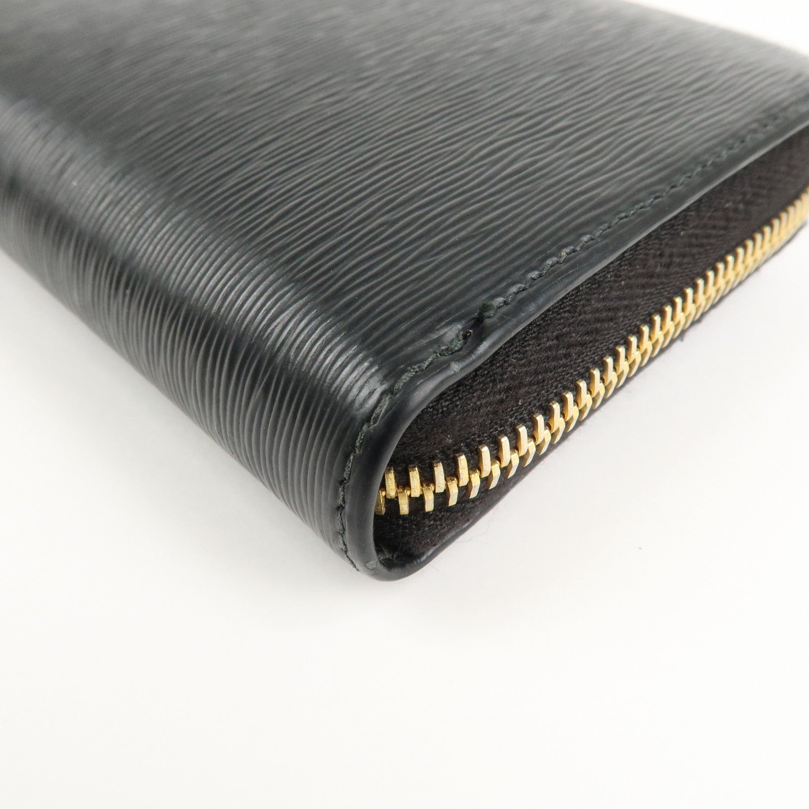 PRADA Vitello Move Leather Round Zippy Wallet Black 1ML506 Used