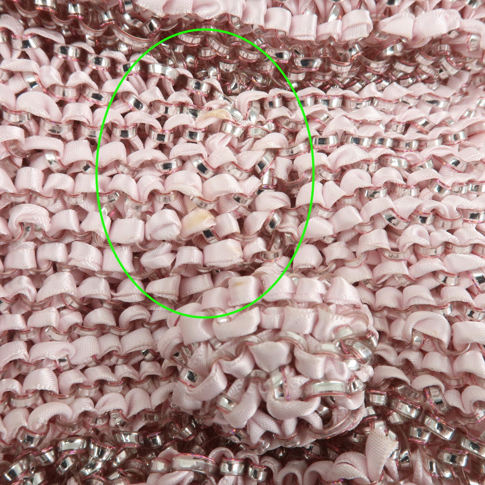 ANTEPRIMA Nylon PVC RASO HELLO KITTY Rhinestone Hand Bag Pink