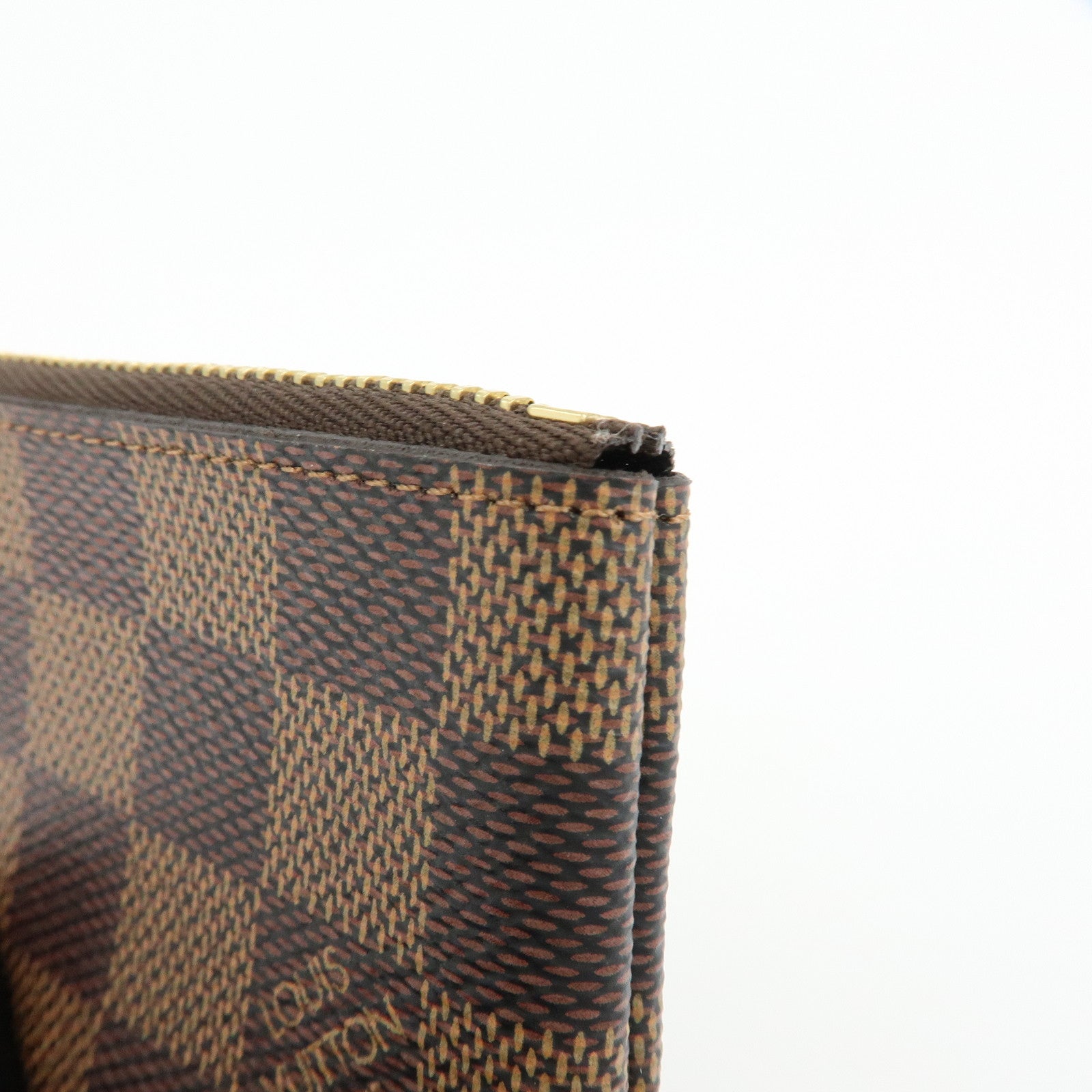 Louis Vuitton Damier Canvas Pochette Cles Damier Ebene N62658