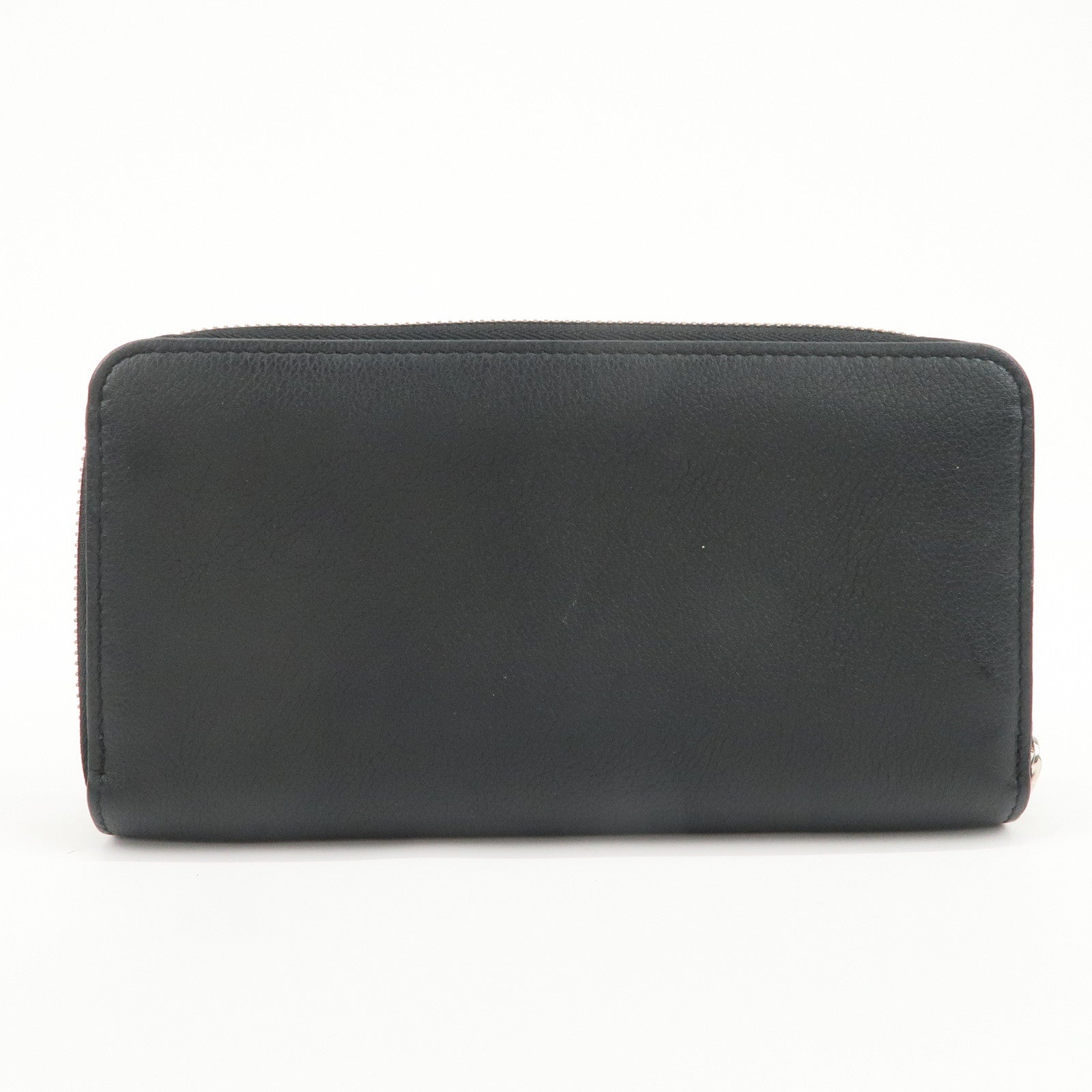 Louis Vuitton Lockme Leather Round Zippy Long Wallet Noir M62622
