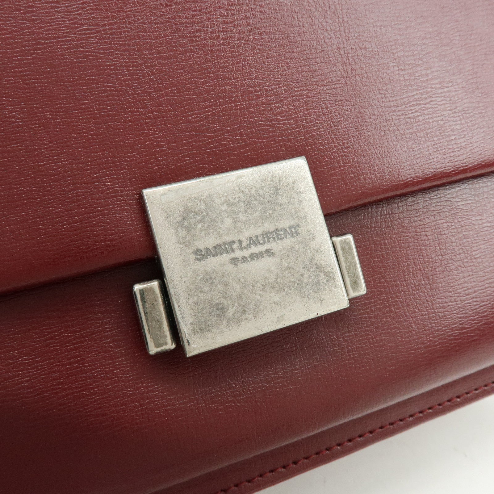 SAINT LAURENT PARIS Bellechasse Leather 2Way Bag Hand Bag 482051