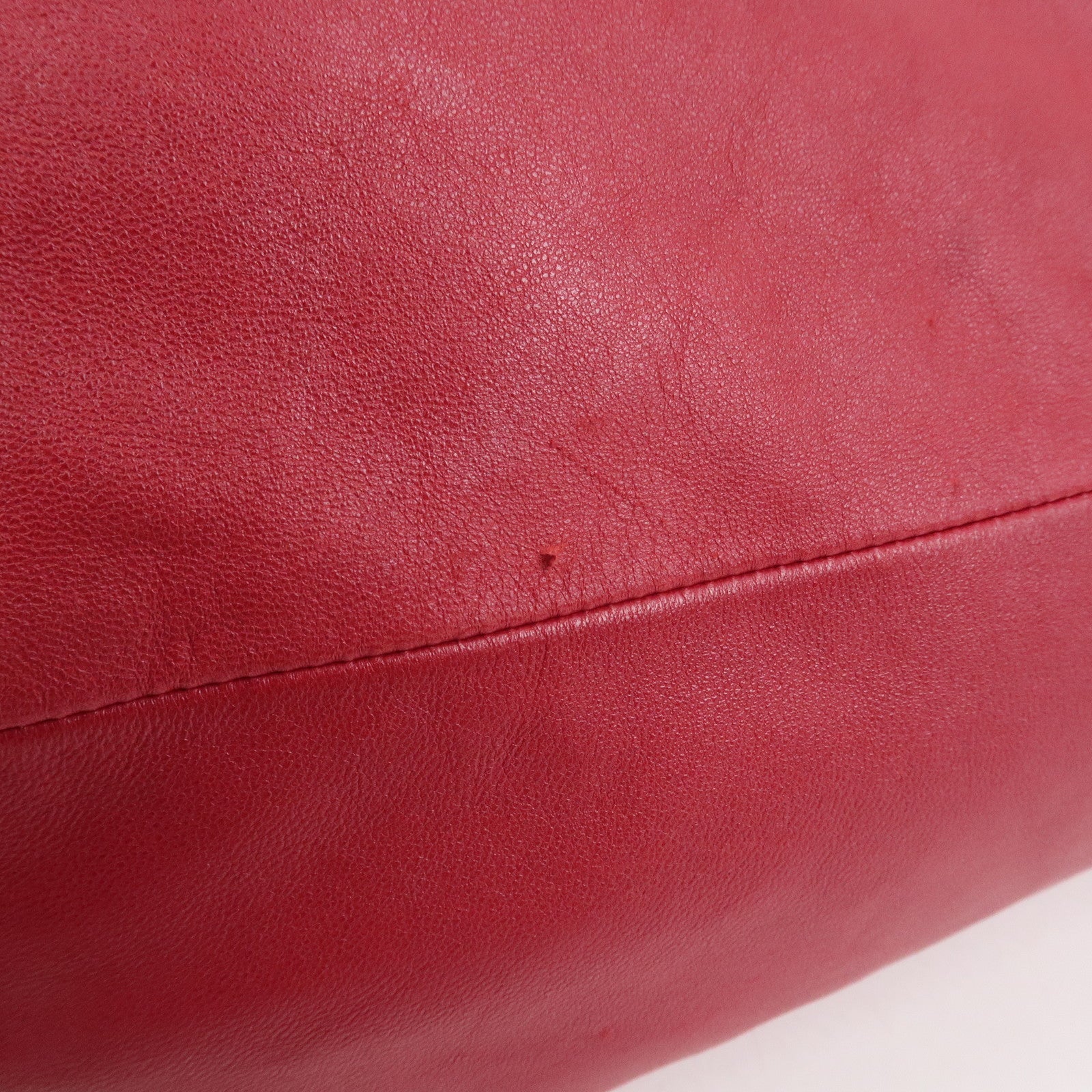 LOEWE Anagram Nappa Leather Nappa Aire Hand Bag Shoulder Bag Red