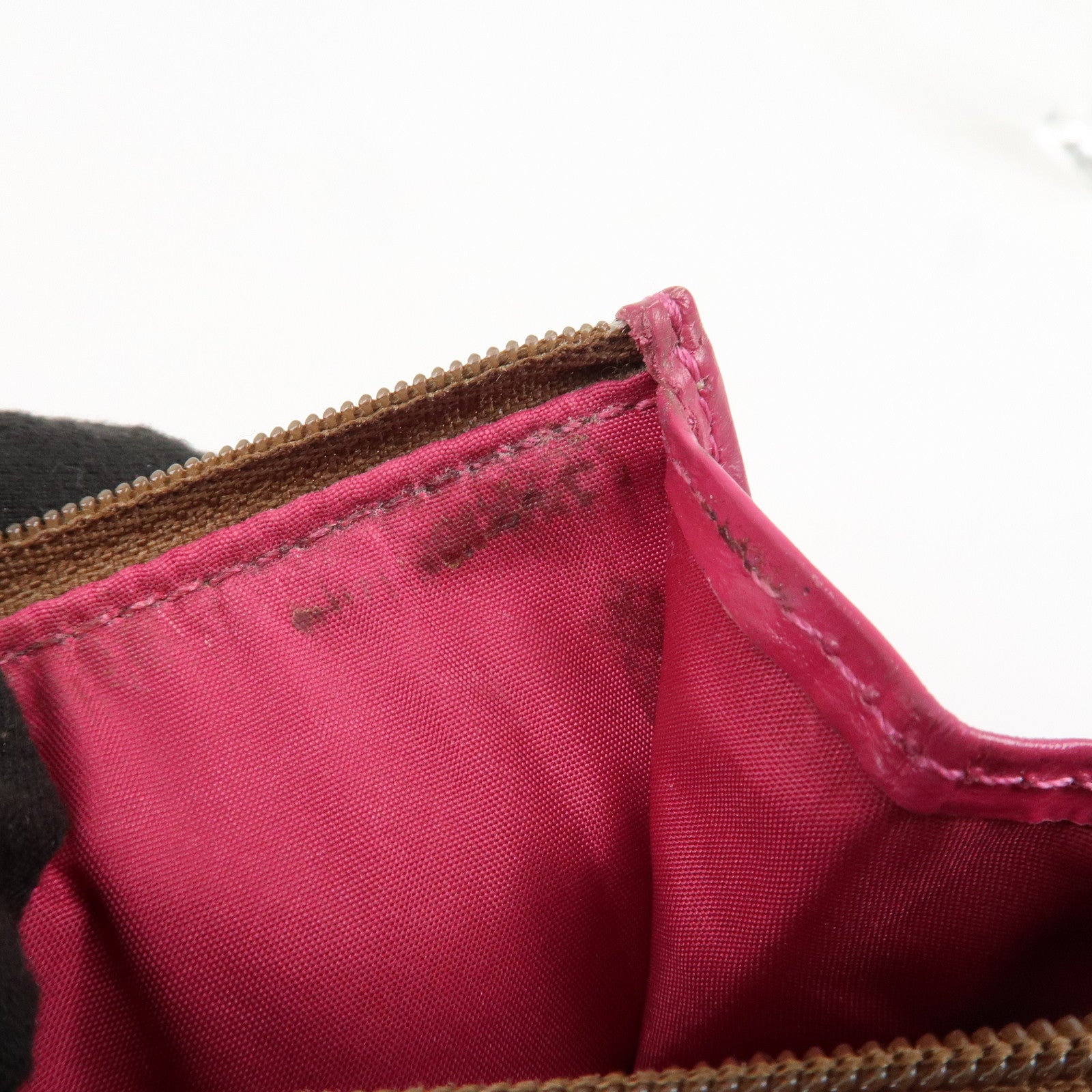 COACH Satin Canvas Set Of 2 Coin Case Card Case Beige Multicolor