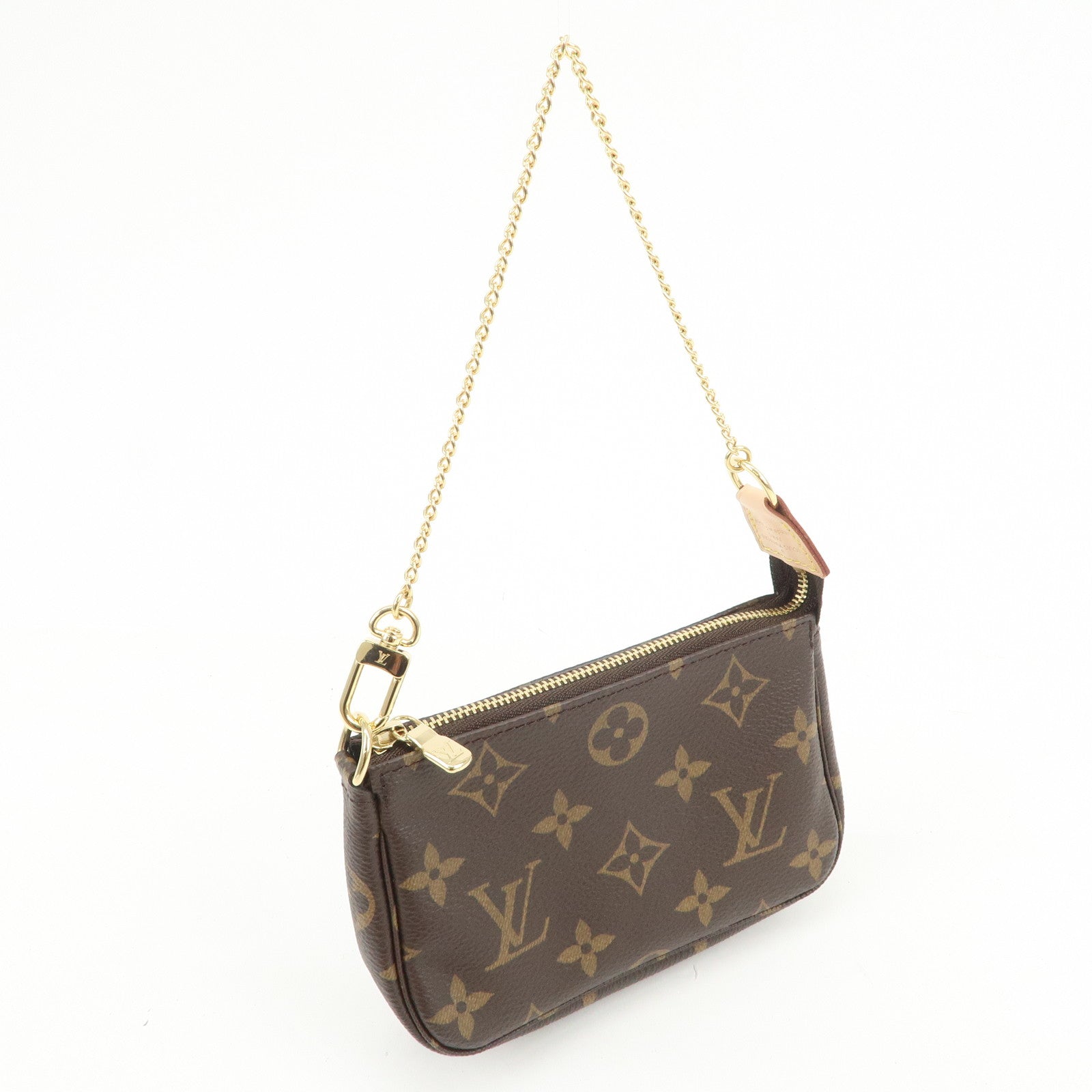 Louis Vuitton Monogram Mini Pochette Accessoires Hand Bag M58009