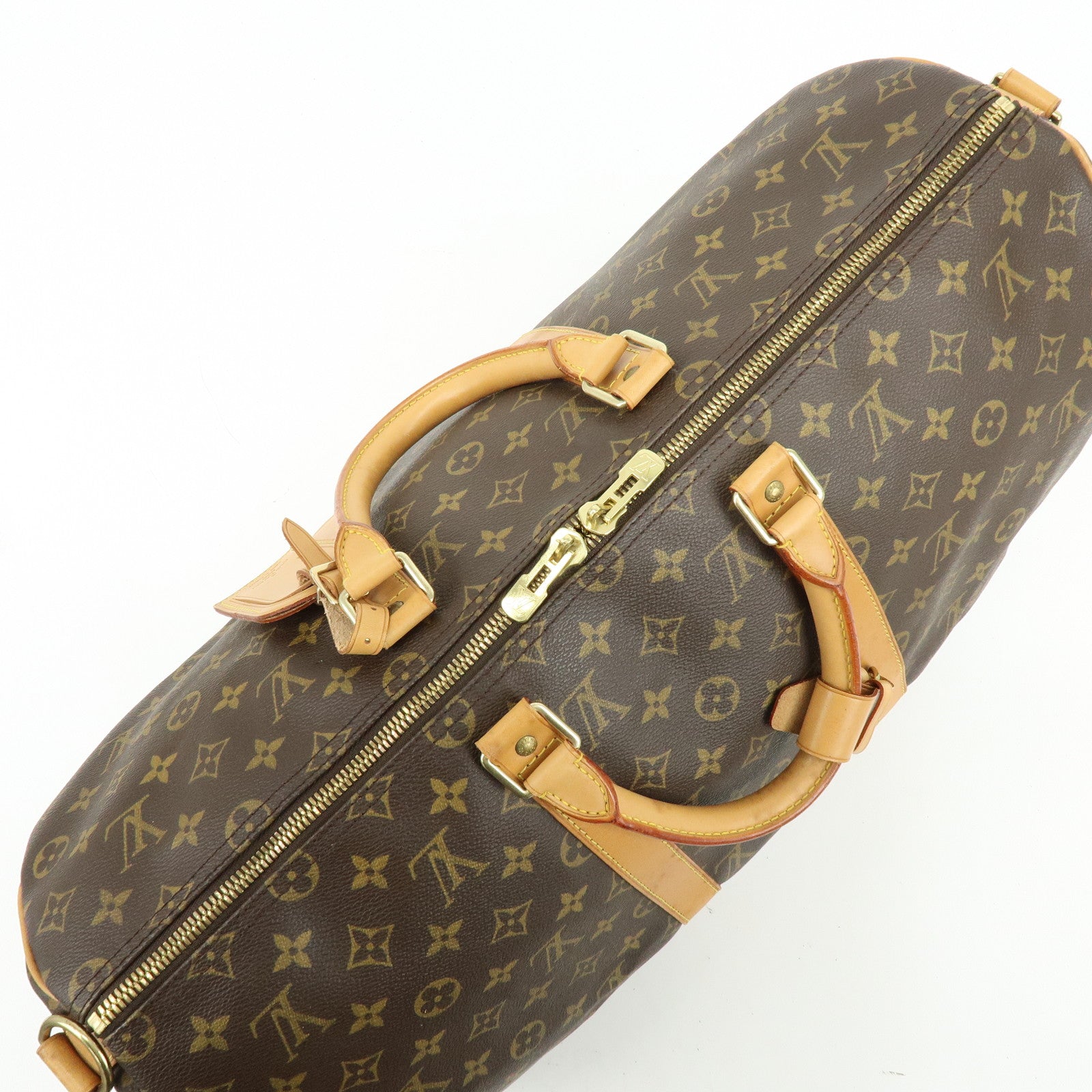 Louis Vuitton Monogram Keep All Bandouliere 50 Boston Bag M41416