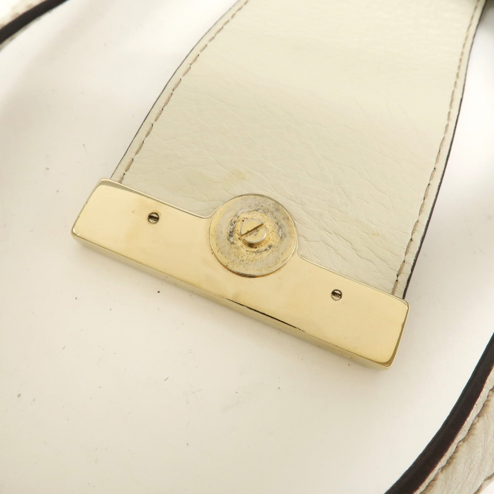 GUCCI Guccissima Leather Tote Bag Shoulder Bag White 211935