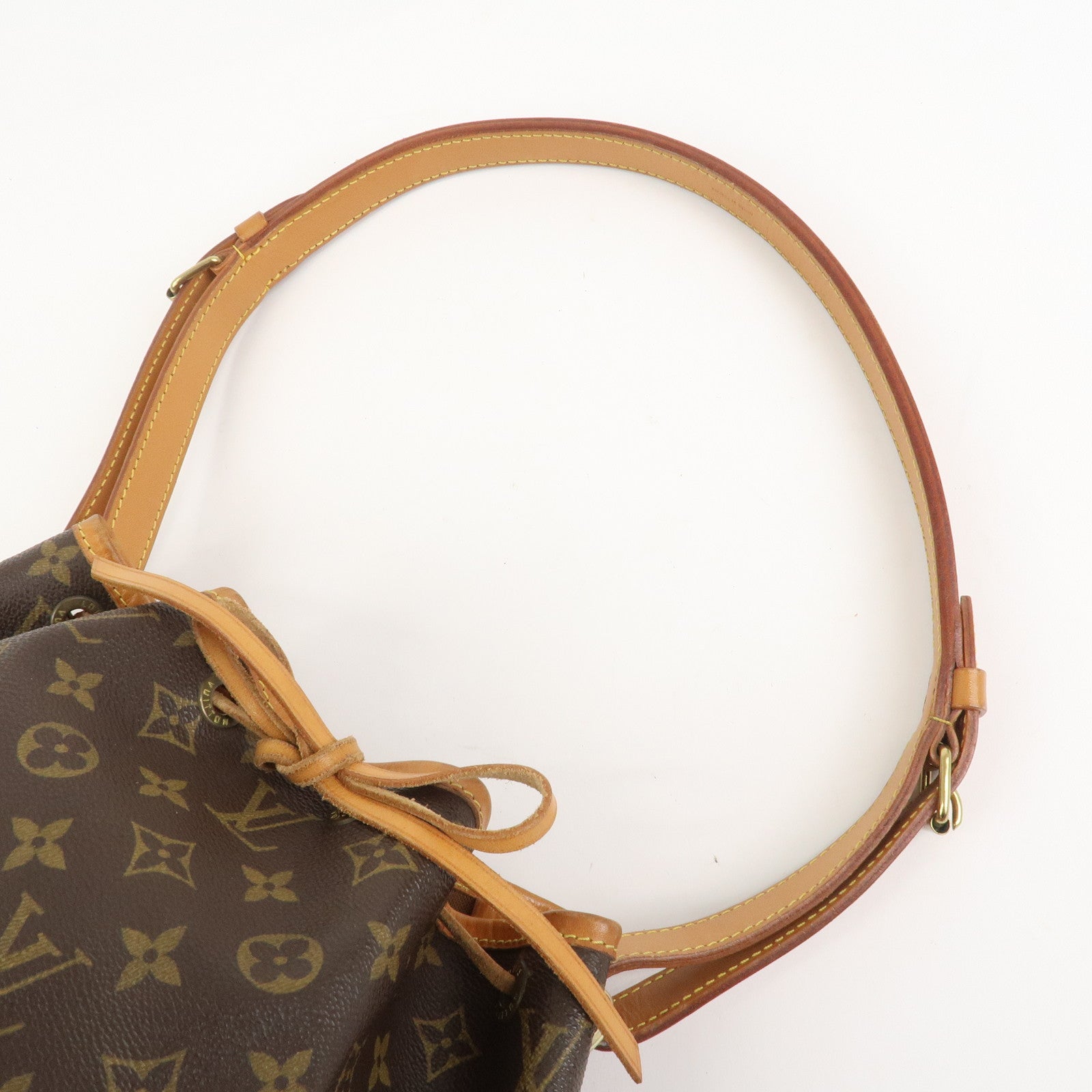 Louis Vuitton Monogram Petit Noe Shoulder Bag Brown M42226