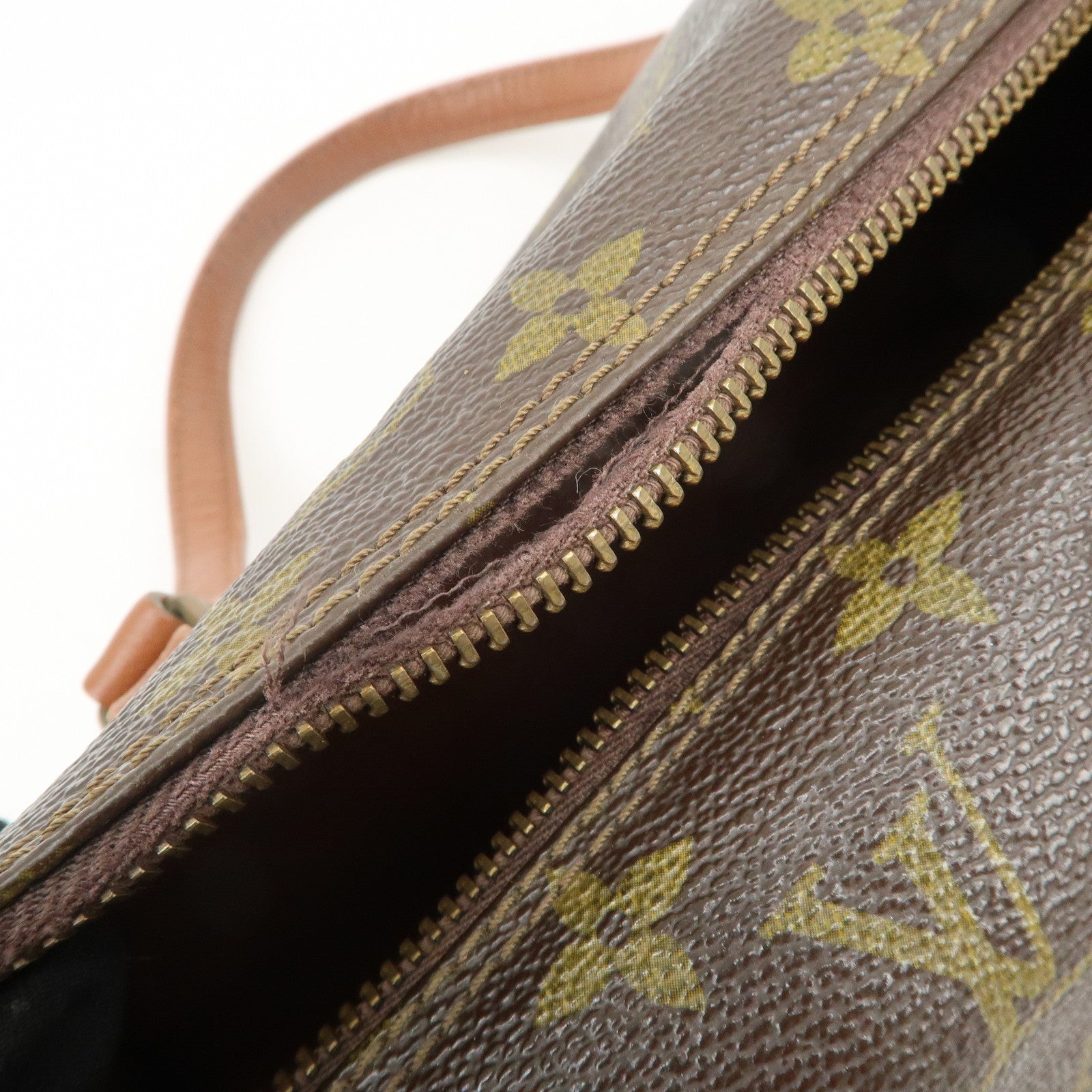 Louis Vuitton Monogram Papillon 30 Hand Bag Brown Old Style M51365