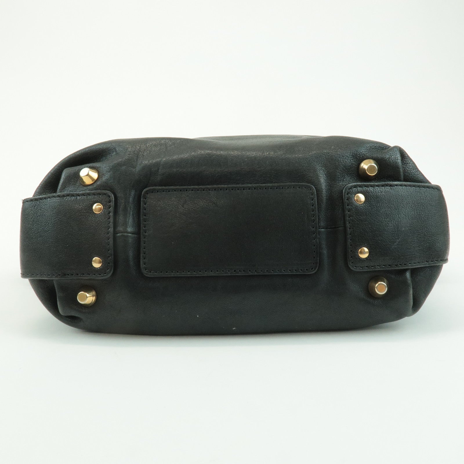 Chloe Angie Leather 2Way Tote Bag Hand Bag Shoulder Bag Black Used