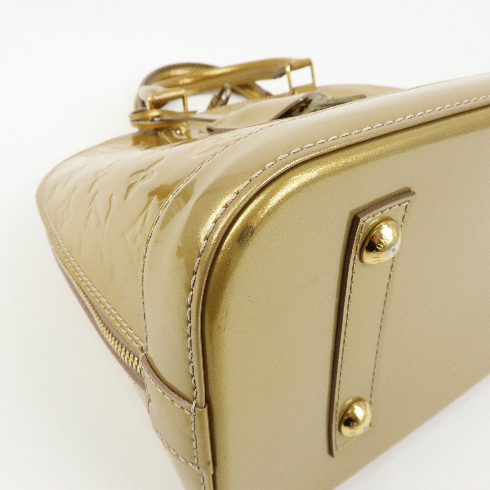 Louis Vuitton Monogram Vernis Alma PM Hand Bag Mordore M50563