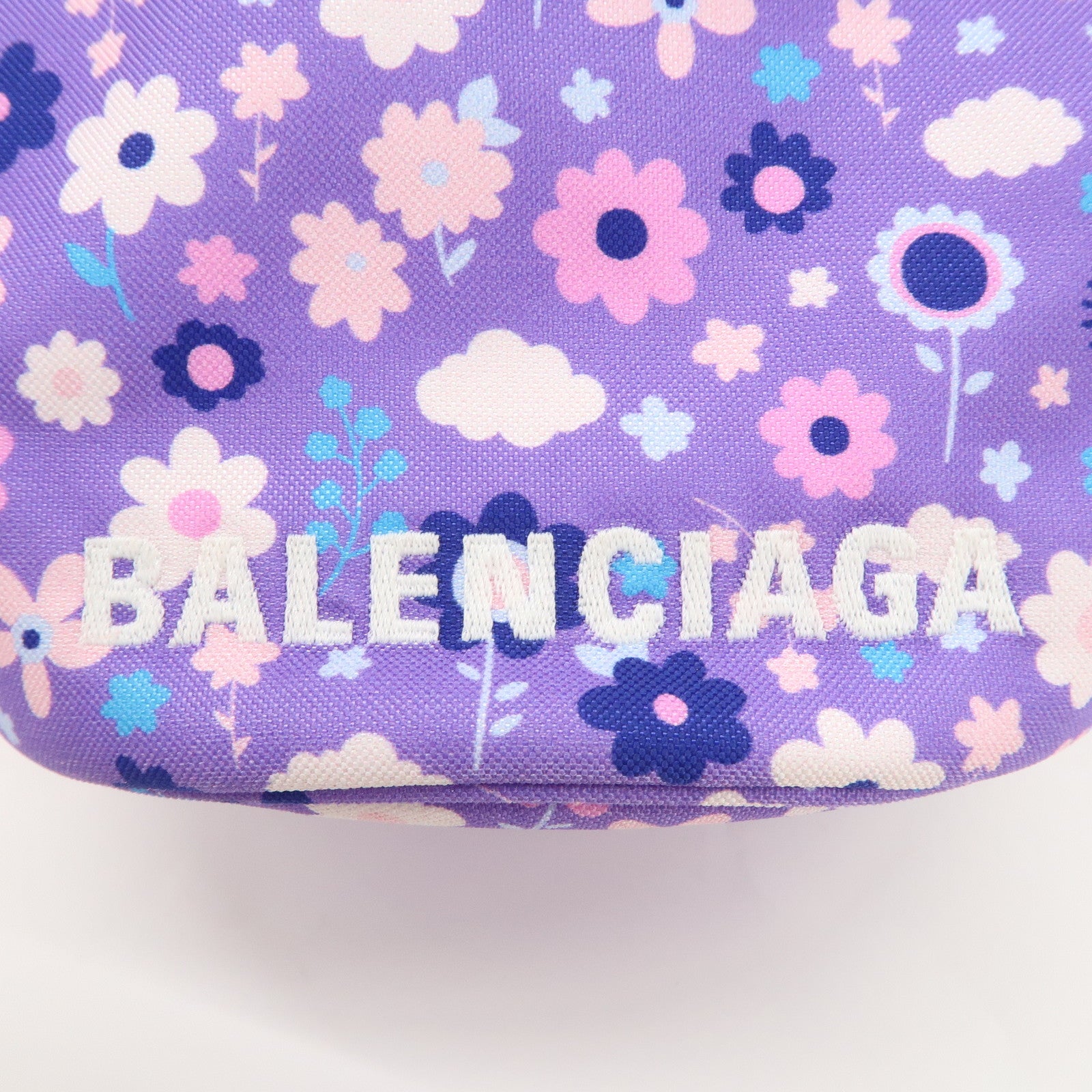 BALENCIAGA Wheel XS Nylon 2Way Bag Shoulder Bag Purple 656682 Used