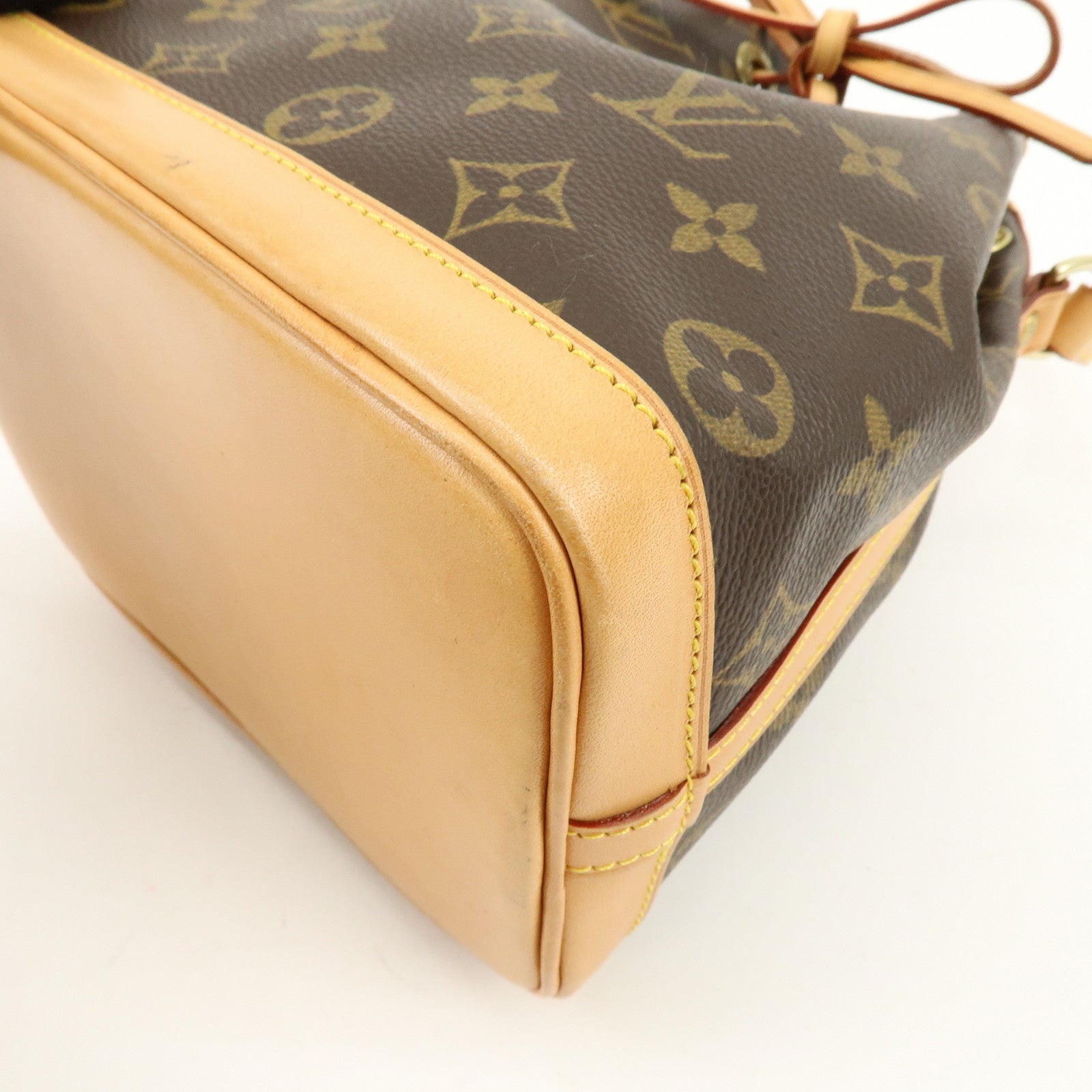Louis Vuitton Monogram Mini Noe Drawstring Hand Bag Brown M42227