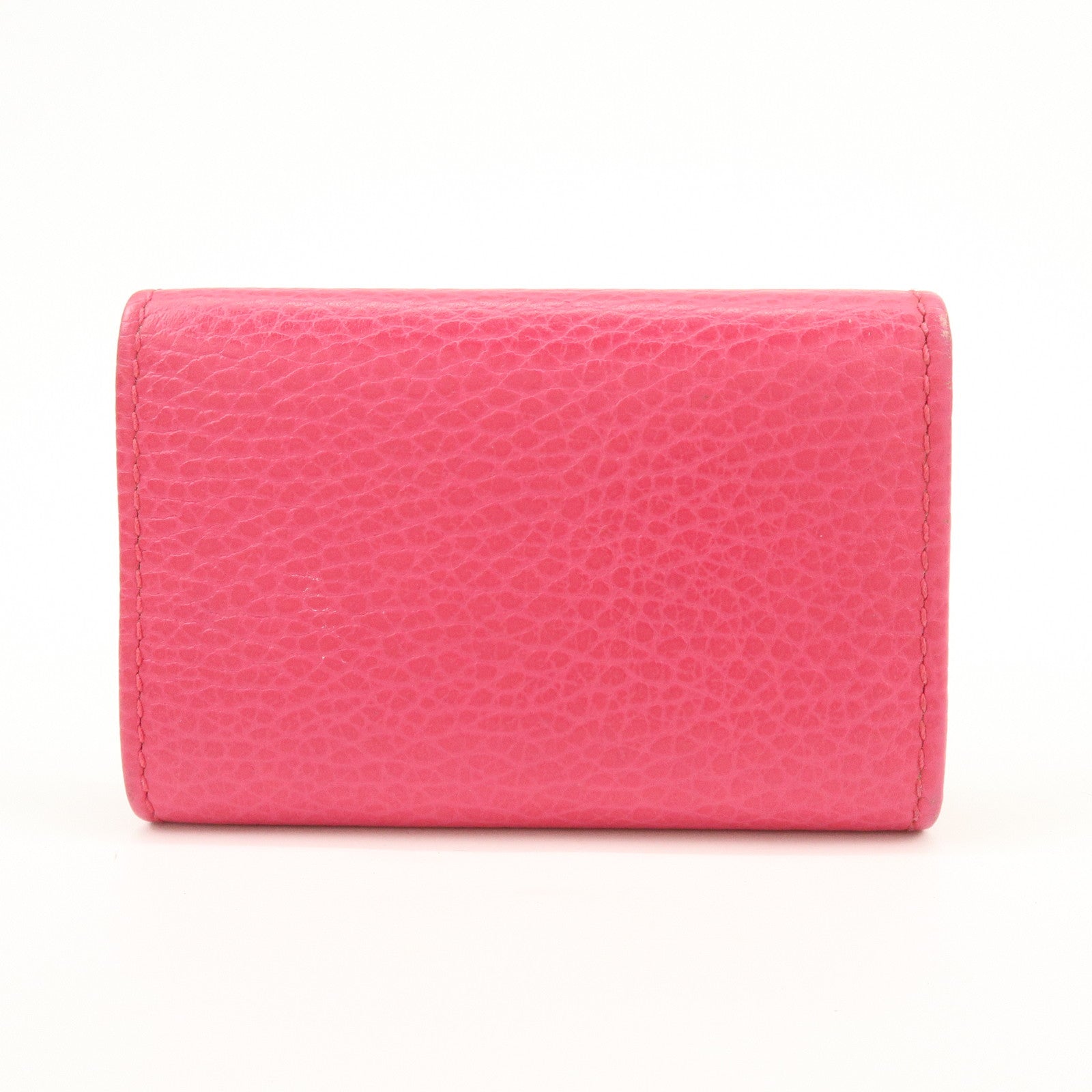 GUCCI GG Marmont Leather 6 Rings Key Case Key Holder Pink 456118