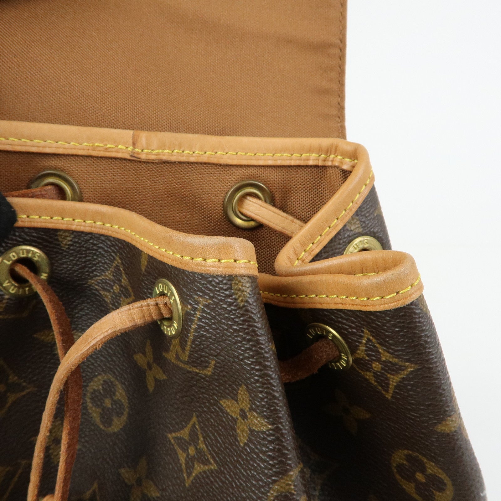Louis Vuitton Monogram Montsouris MM Backpack Rucksack Brown M51136