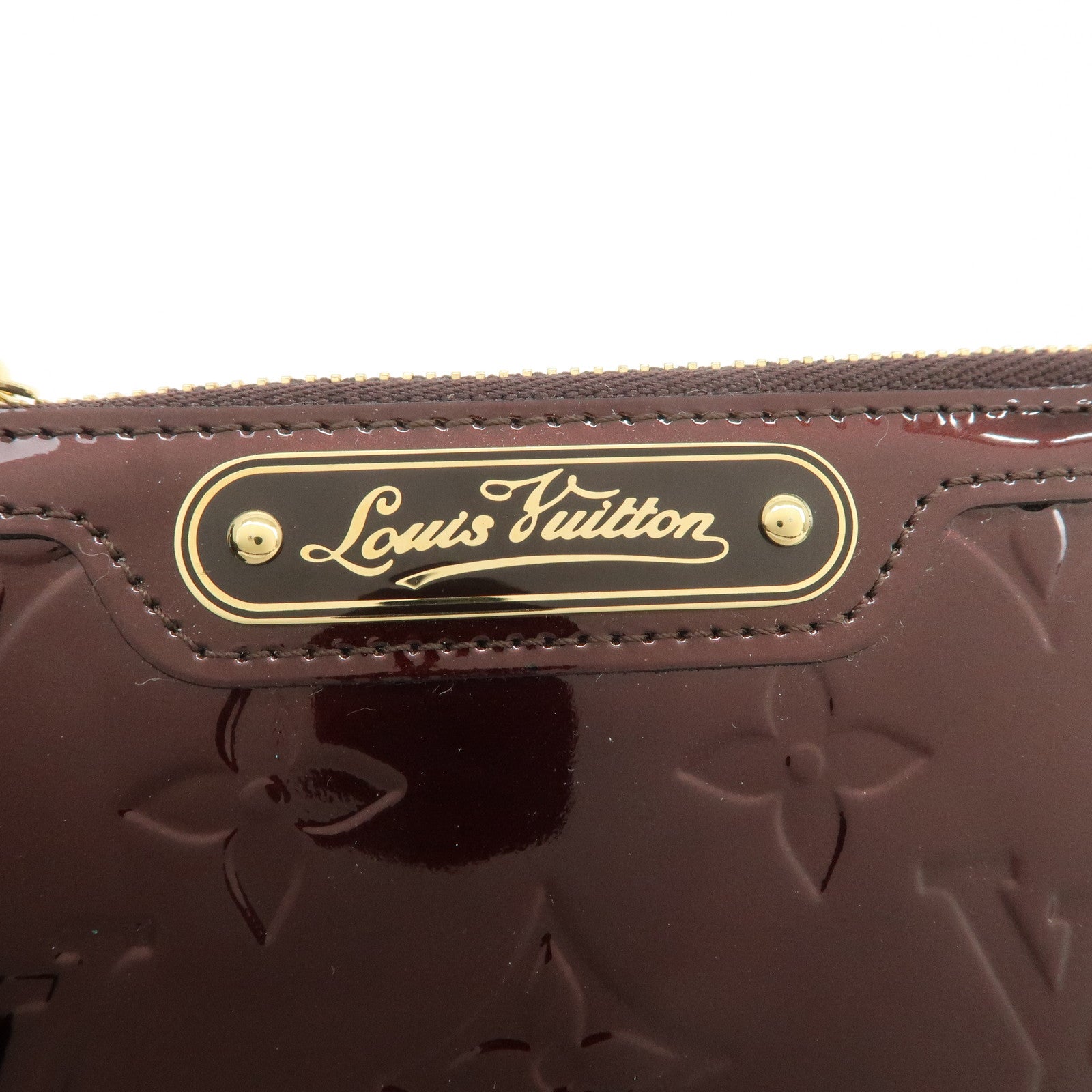 Louis Vuitton Vernis Pochette Cles NM Coin Case Amarante M93557