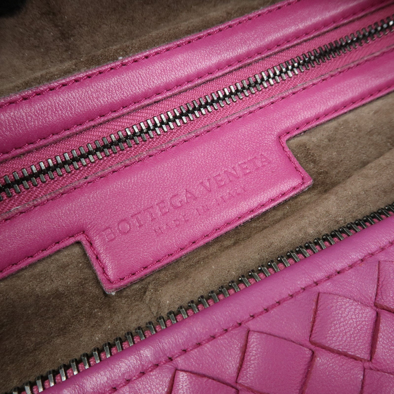 BOTTEGA VENETA Intrecciato Nappa Leather Boston Bag Pink 272801