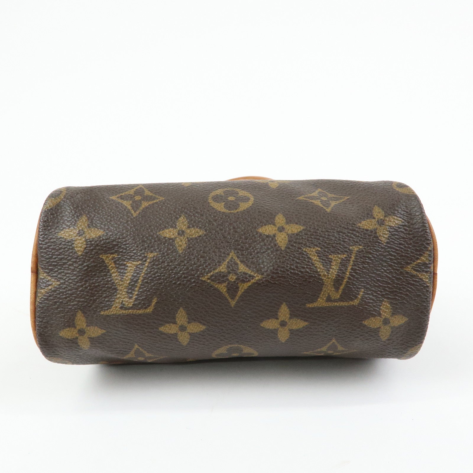 Louis Vuitton Monogram Canvas Mini Speedy Hand Bag & Strap M41534