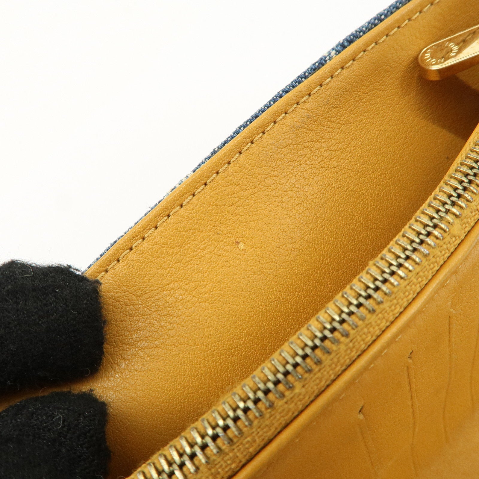 Louis Vuitton Monogram Denim Portefeuille Amelia Wallet Blue M95511 Used