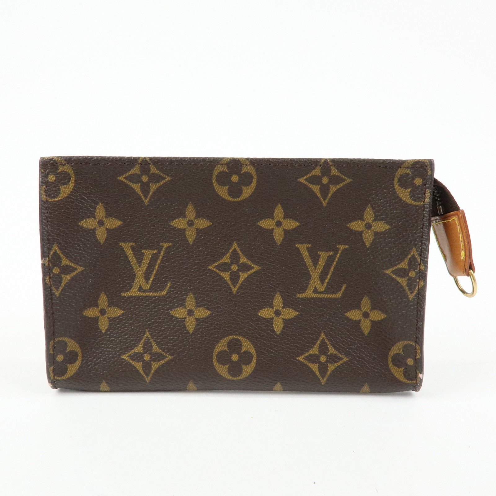 Louis Vuitton Set of 2 Monogram Canvas Bucket PM Pouch Brown