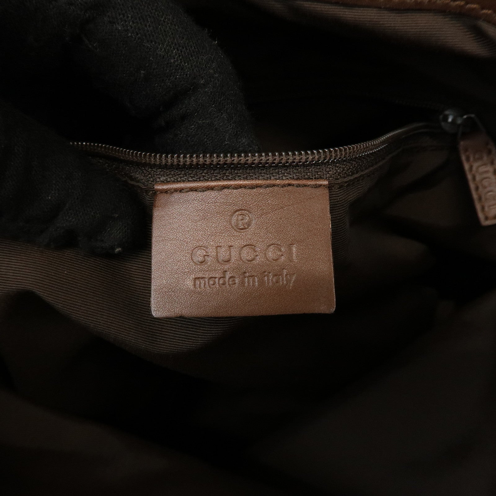 GUCCI Bamboo GG Canvas Leather 2Way Bag Brown 001・4095・001553
