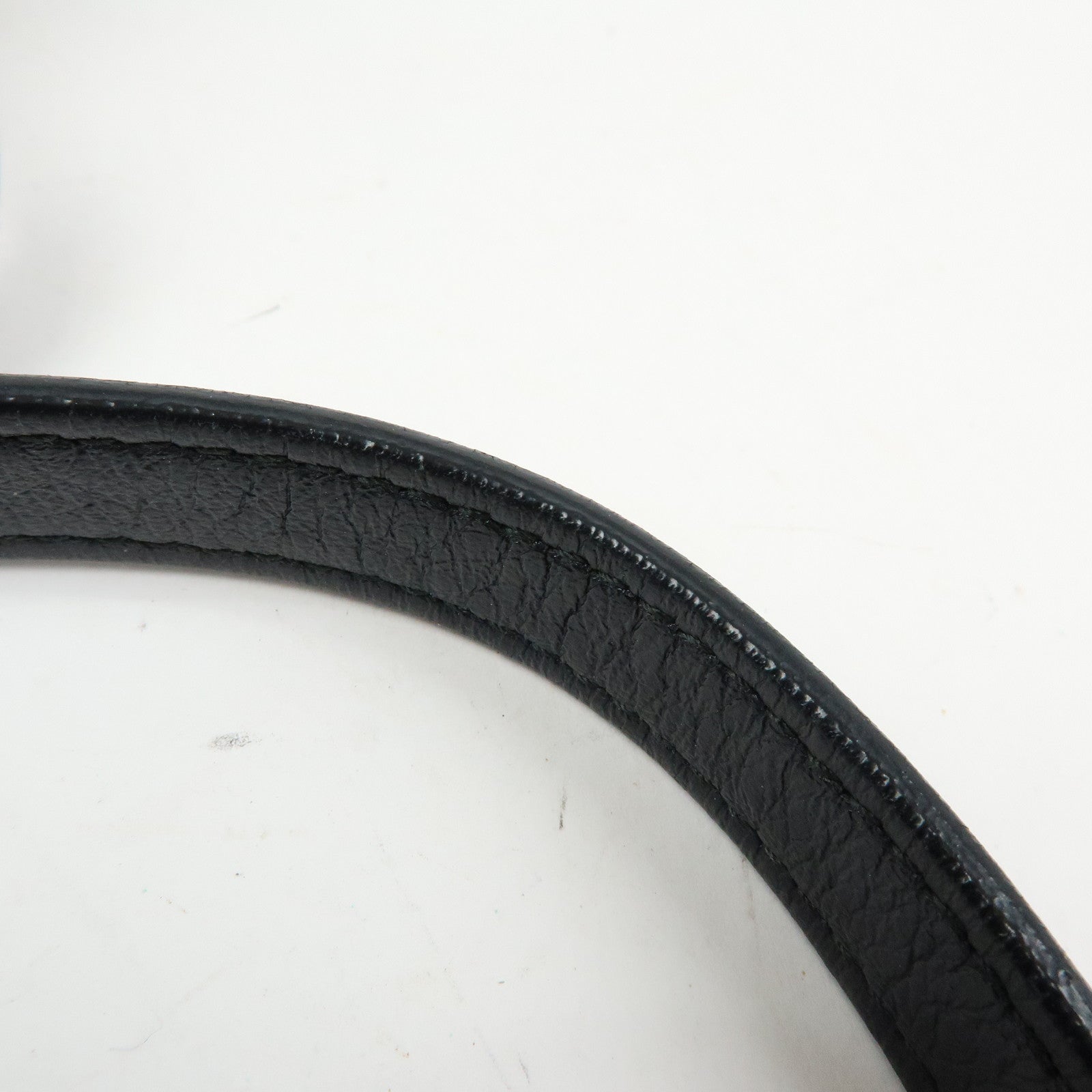 GUCCI GG Marmont Leather Chain Shoulder Round Bag Black 550154