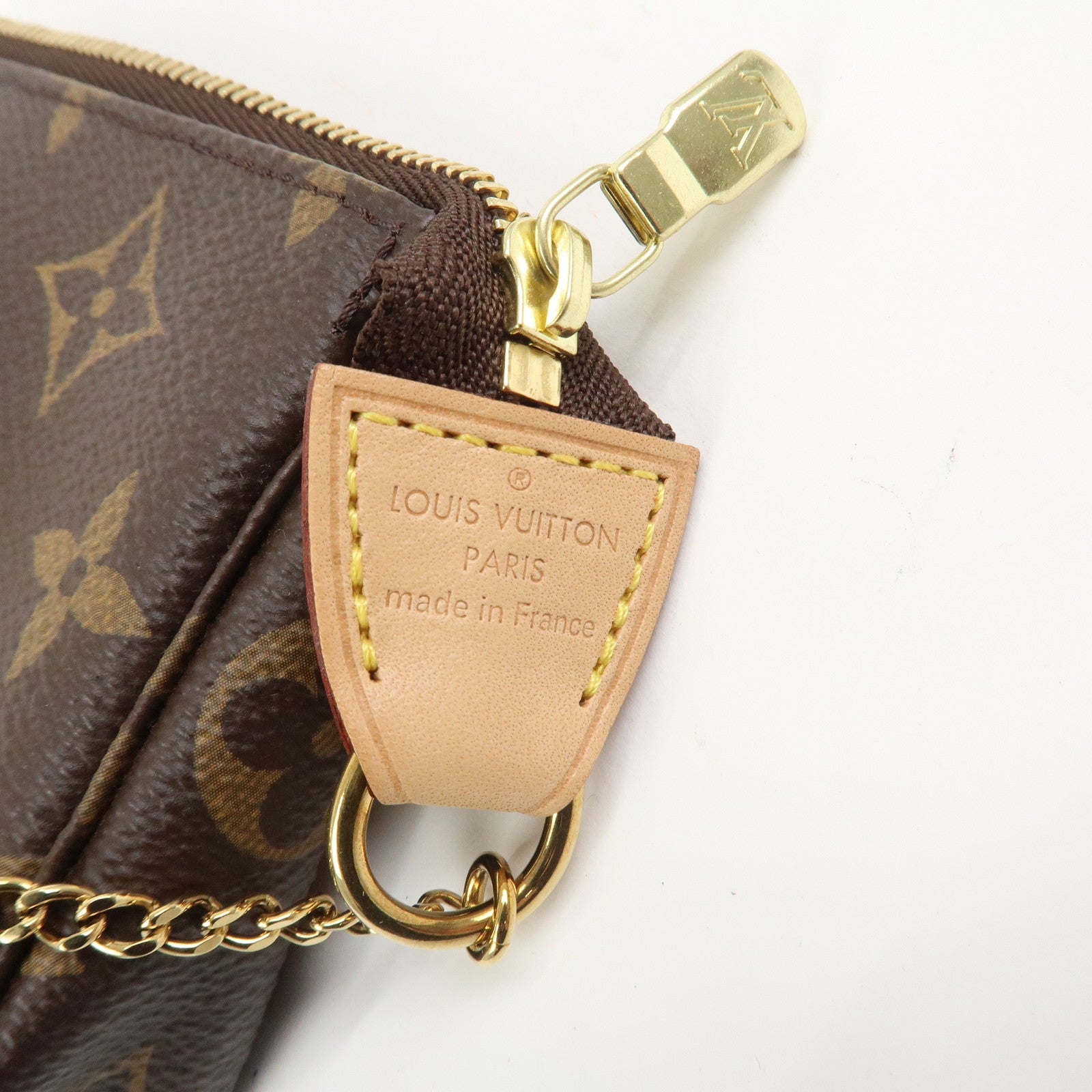Louis Vuitton Monogram Mini Pochette Accessoires Hand Bag M58009