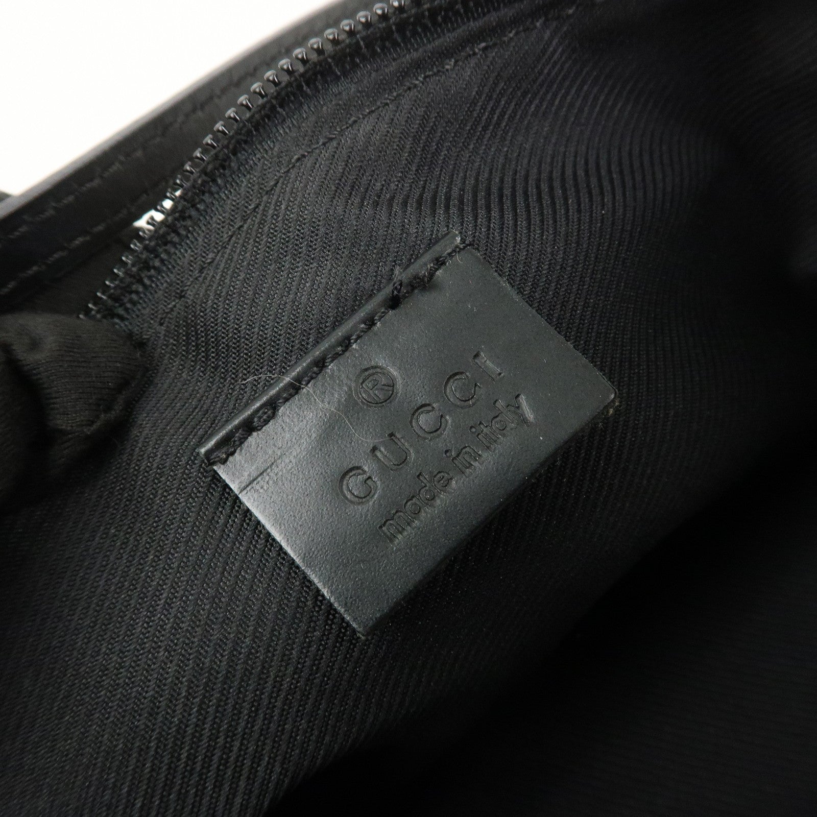 GUCCI Boat Bag GG Monogram Canvas Pouch Hand Bag Beige 039.1103