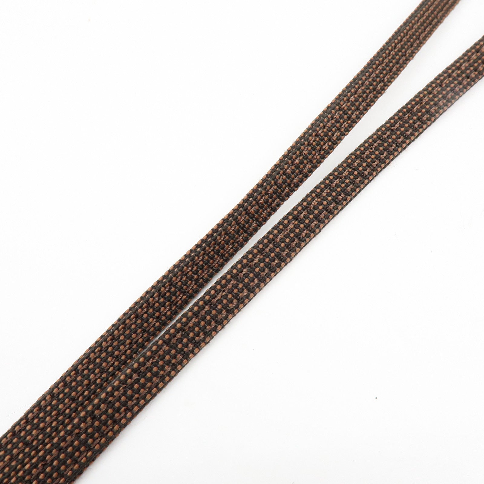 HERMES Herline Canvas Shoulder Bag Crossbody Bag Brown