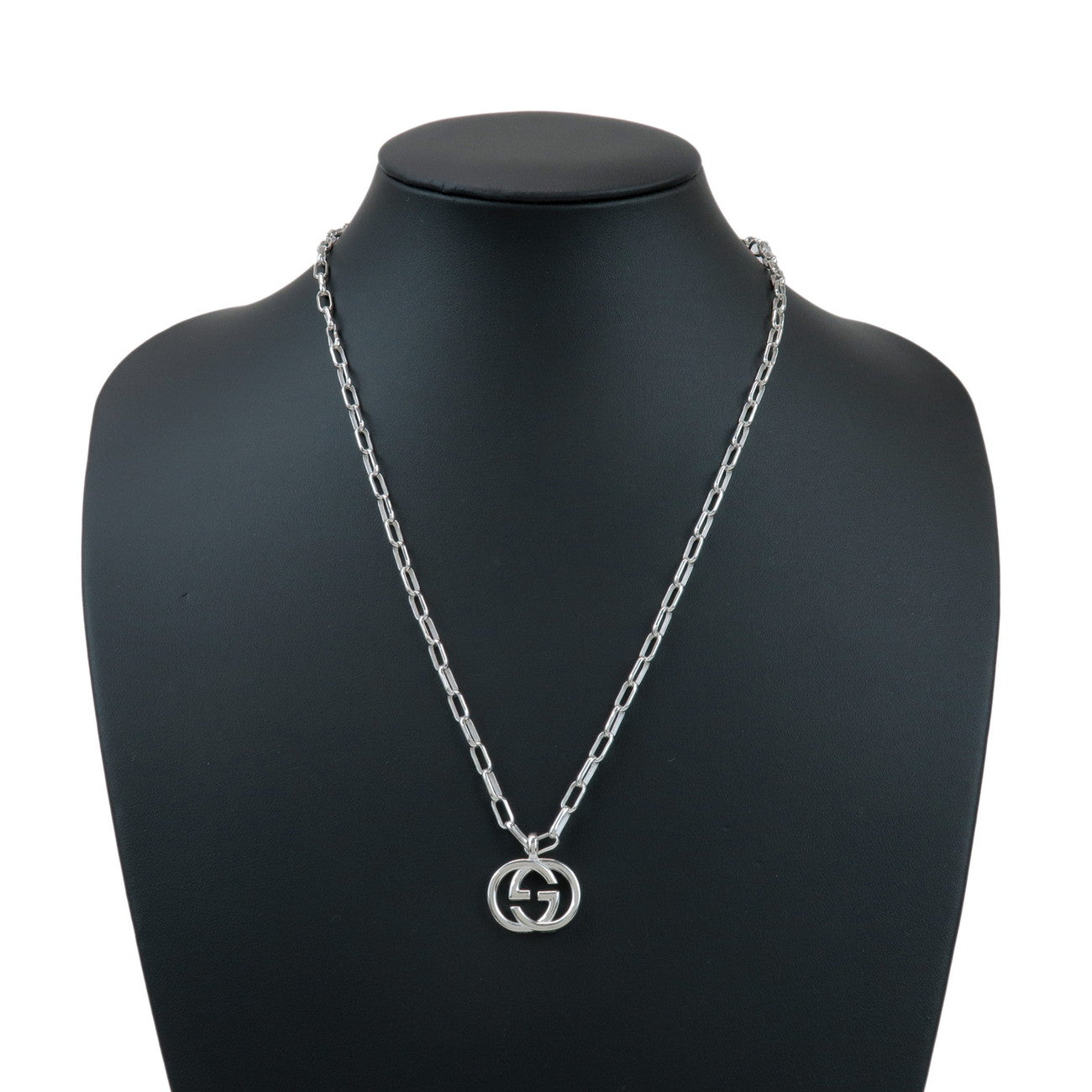GUCCI Interlocking G Chain Necklace SV925 Silver