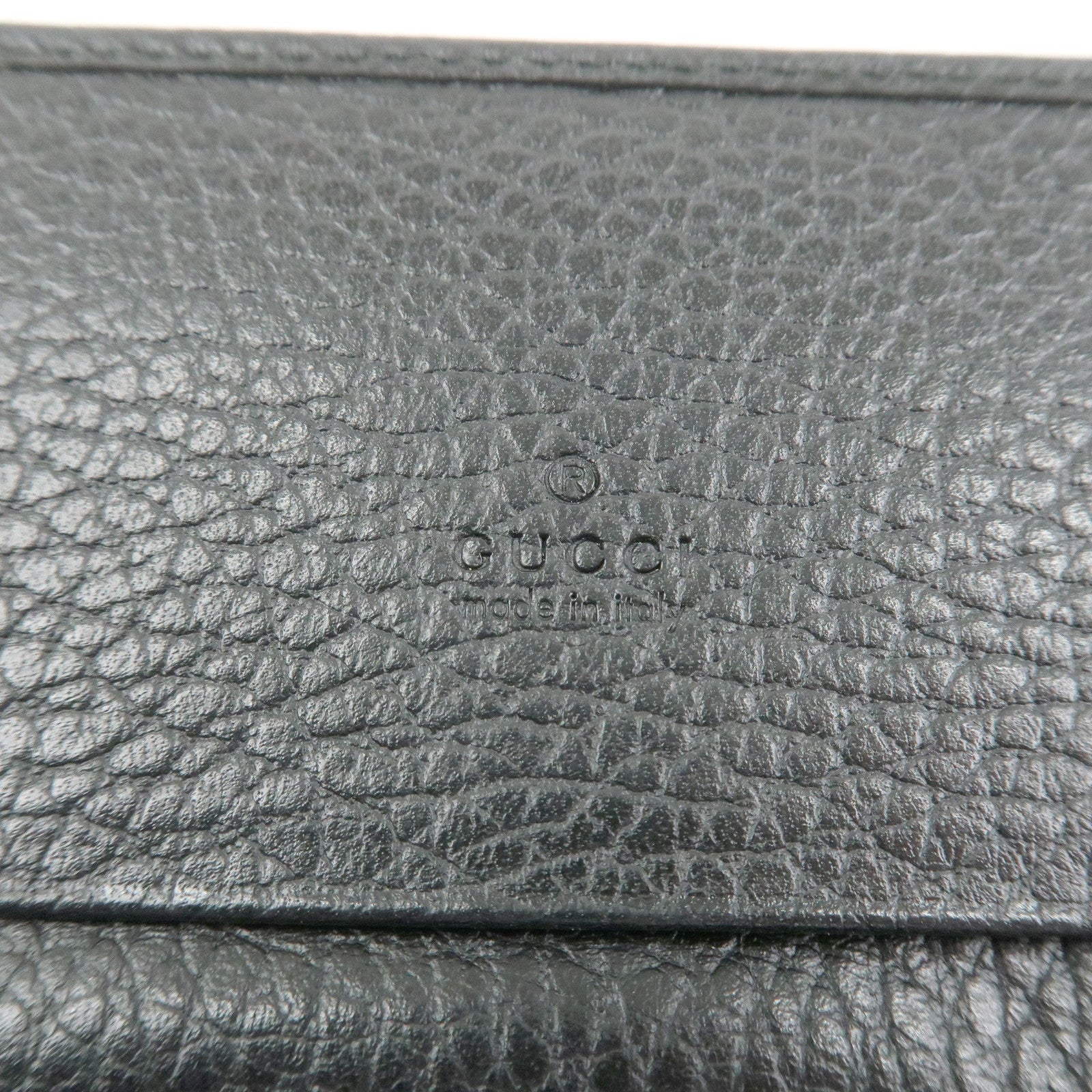 GUCCI GG Marmont Leather Card Case Card Holder Black 474748