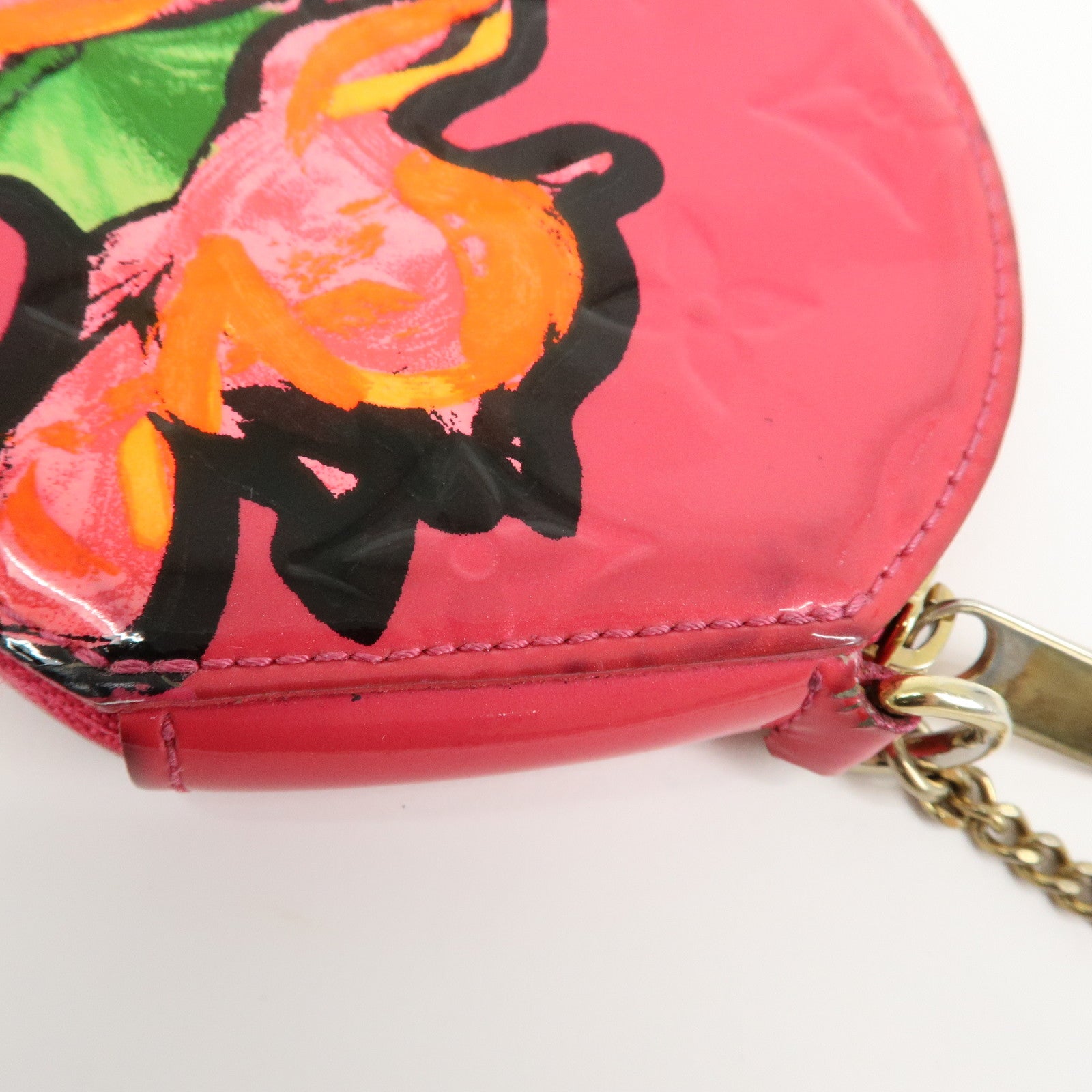 Louis Vuitton Monogram Vernis Porte Monnaie Chapeau Rose Pop M93690