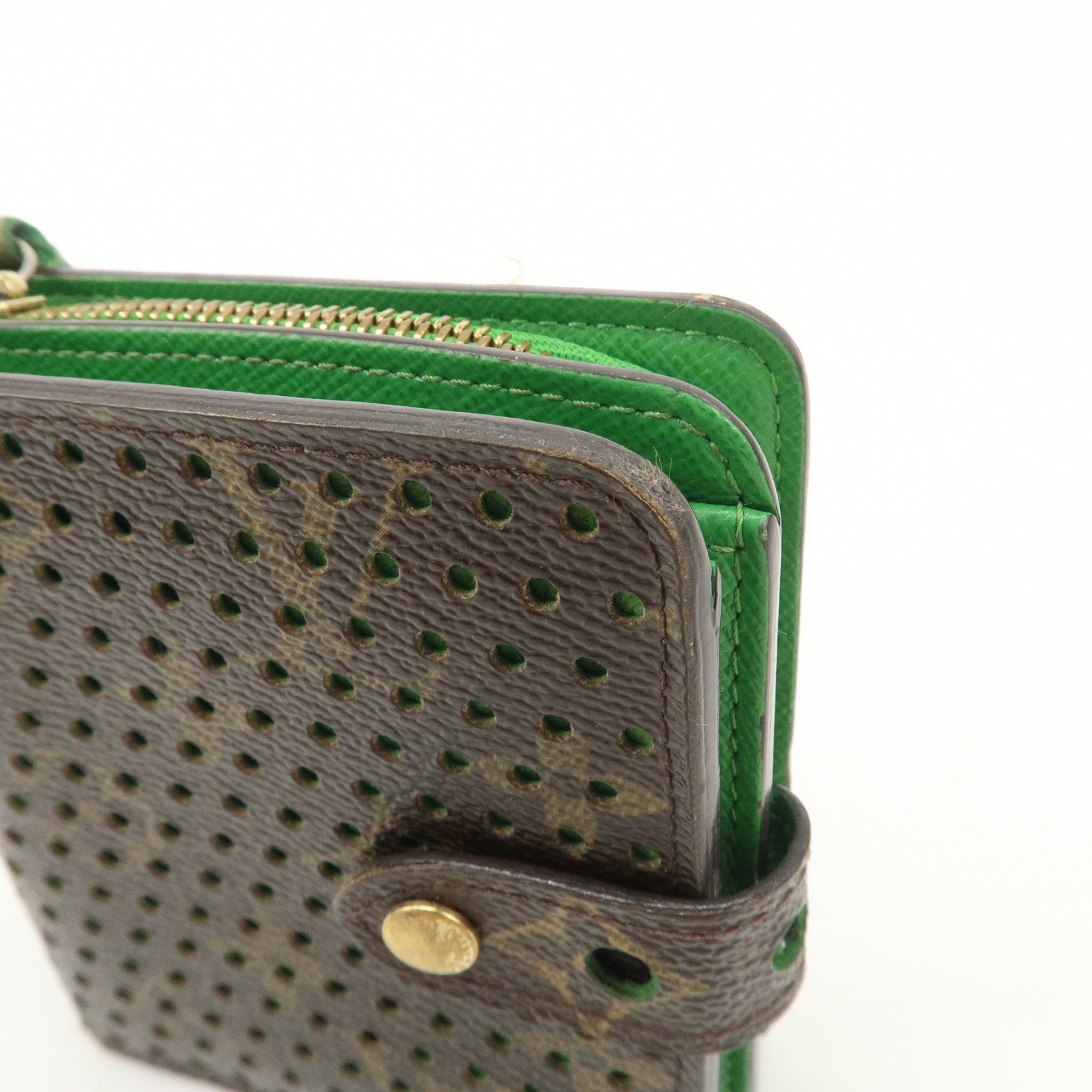 Louis Vuitton Monogram Perfore Compact Zip Bi-fold Wallet M95218