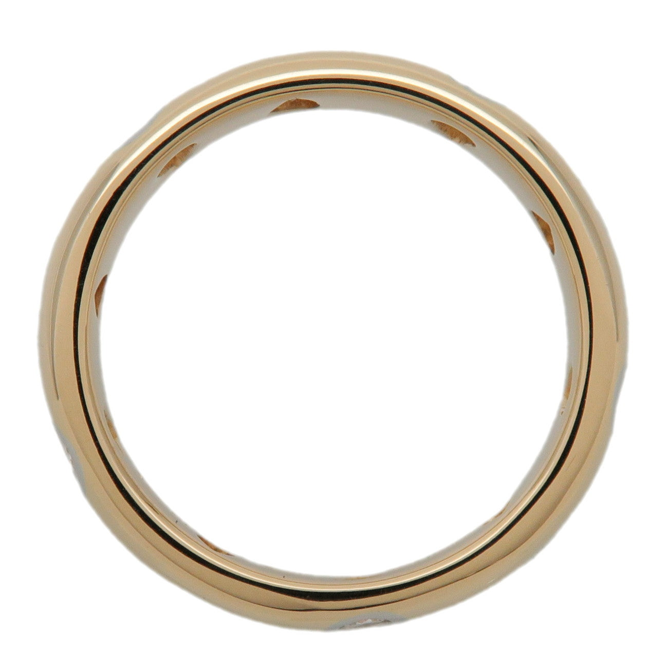 Tiffany&Co Dots Ring K18 750YG Yellow Gold 10P Diamond US4.5 EU48