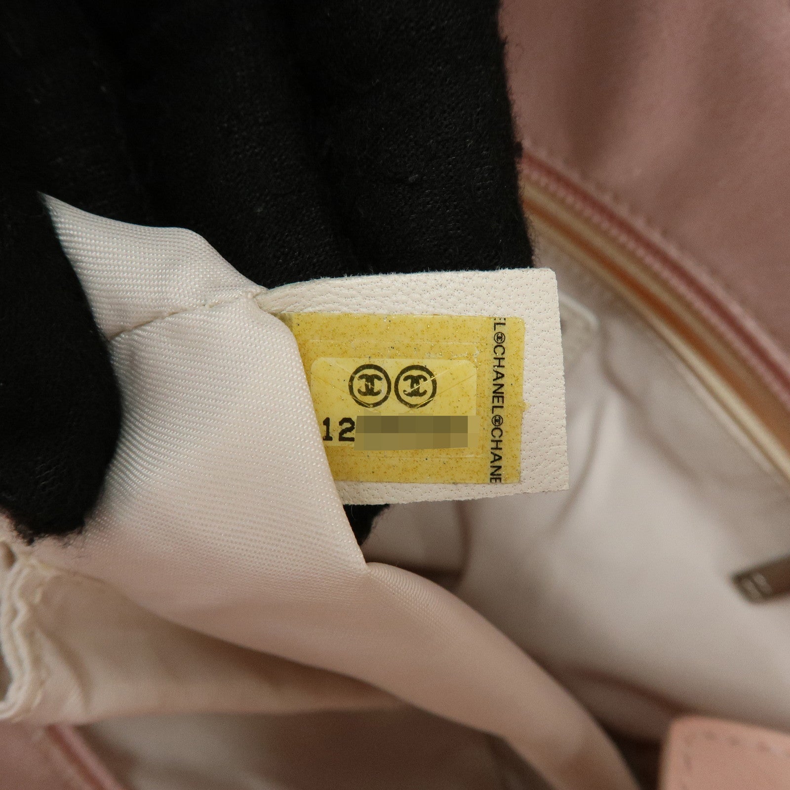 CHANEL Paris Biarritz PM Canvas Leather Tote Bag Pink A34208