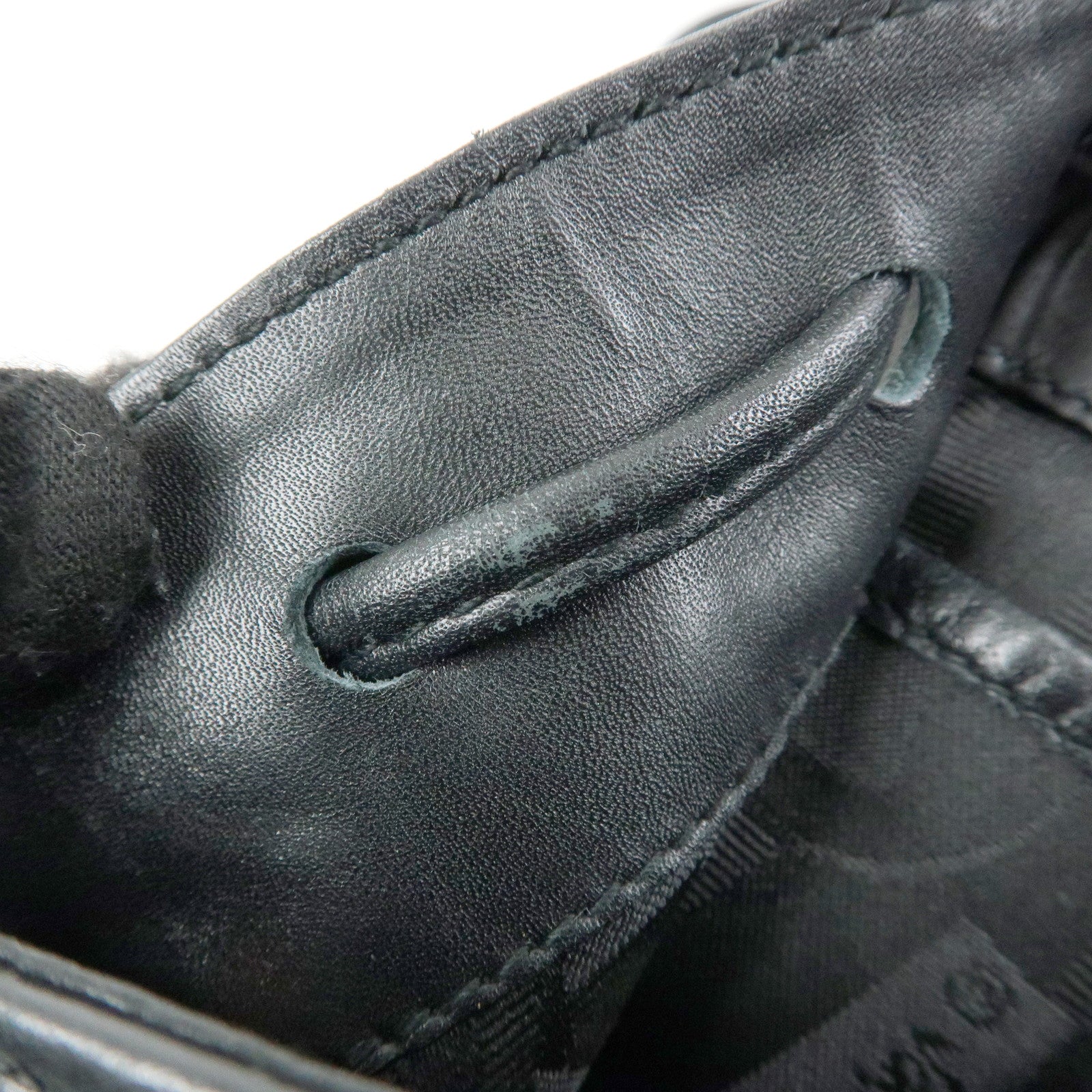 Ferragamo Gancni Leather Mini Backpack Rucksack Black Silver