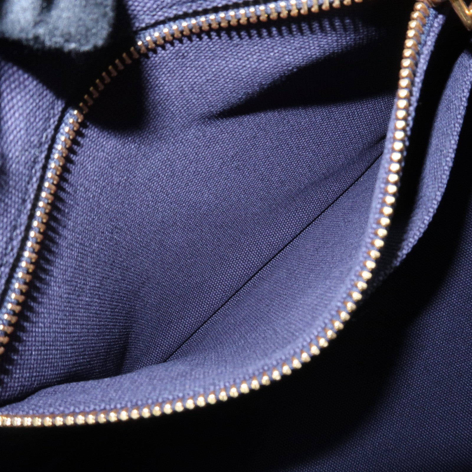 PRADA Logo Canapa Mini Canvas 2Way Bag Hand Bag Navy 1BG439