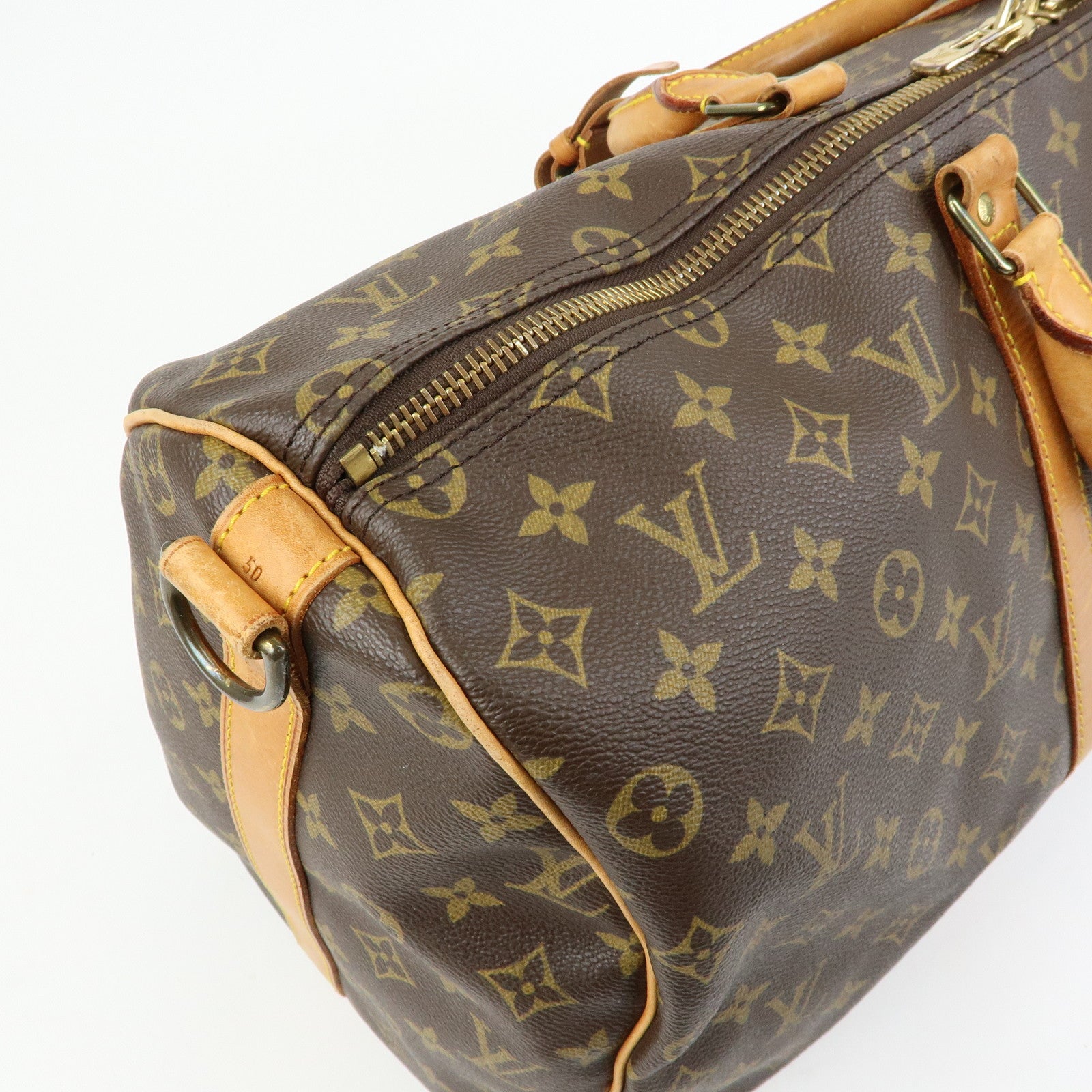 Louis Vuitton Monogram Keep All Bandouliere 50 Boston Bag M41416