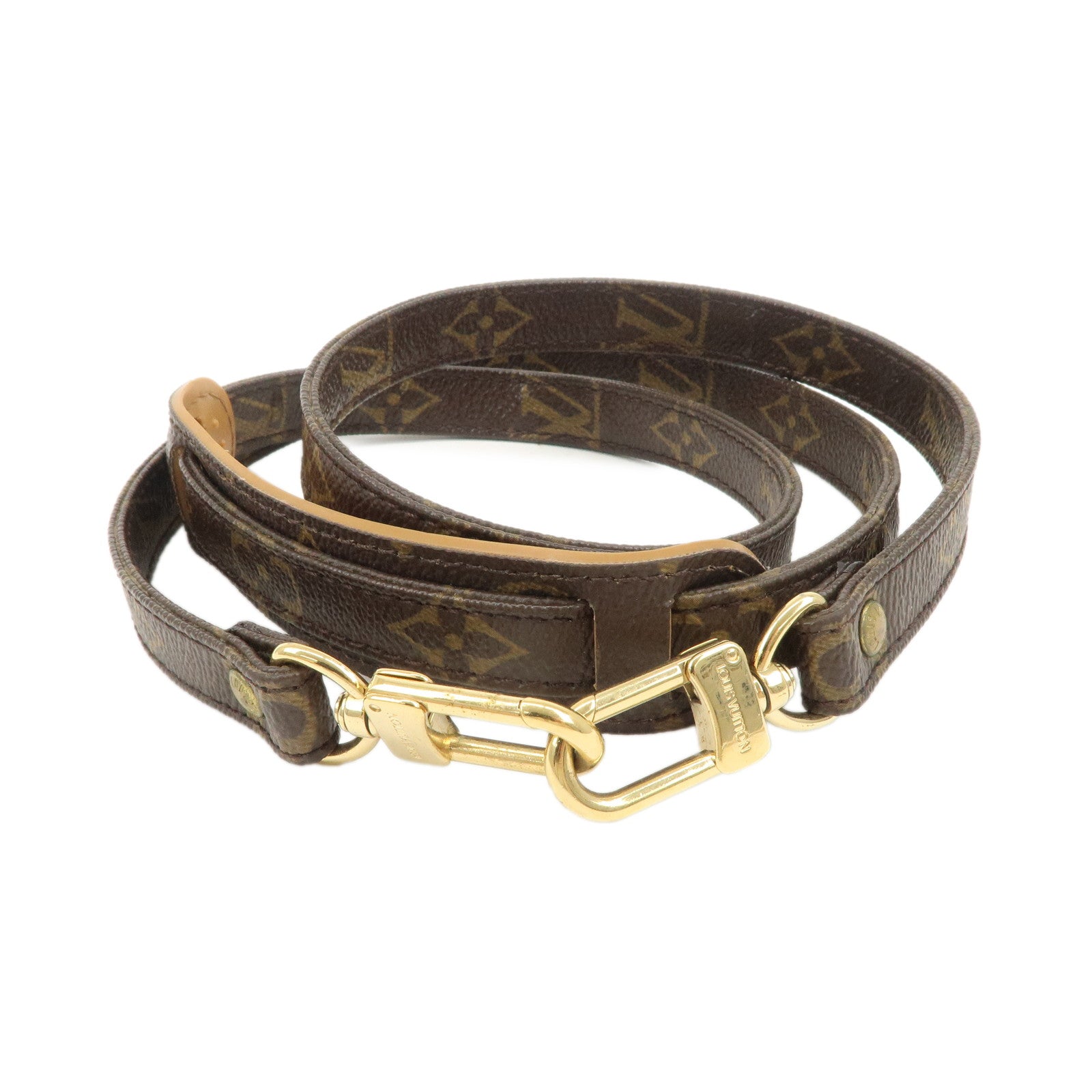 Louis Vuitton Monogram Canvas Shoulder Strap 120cm Brown J75010 Used