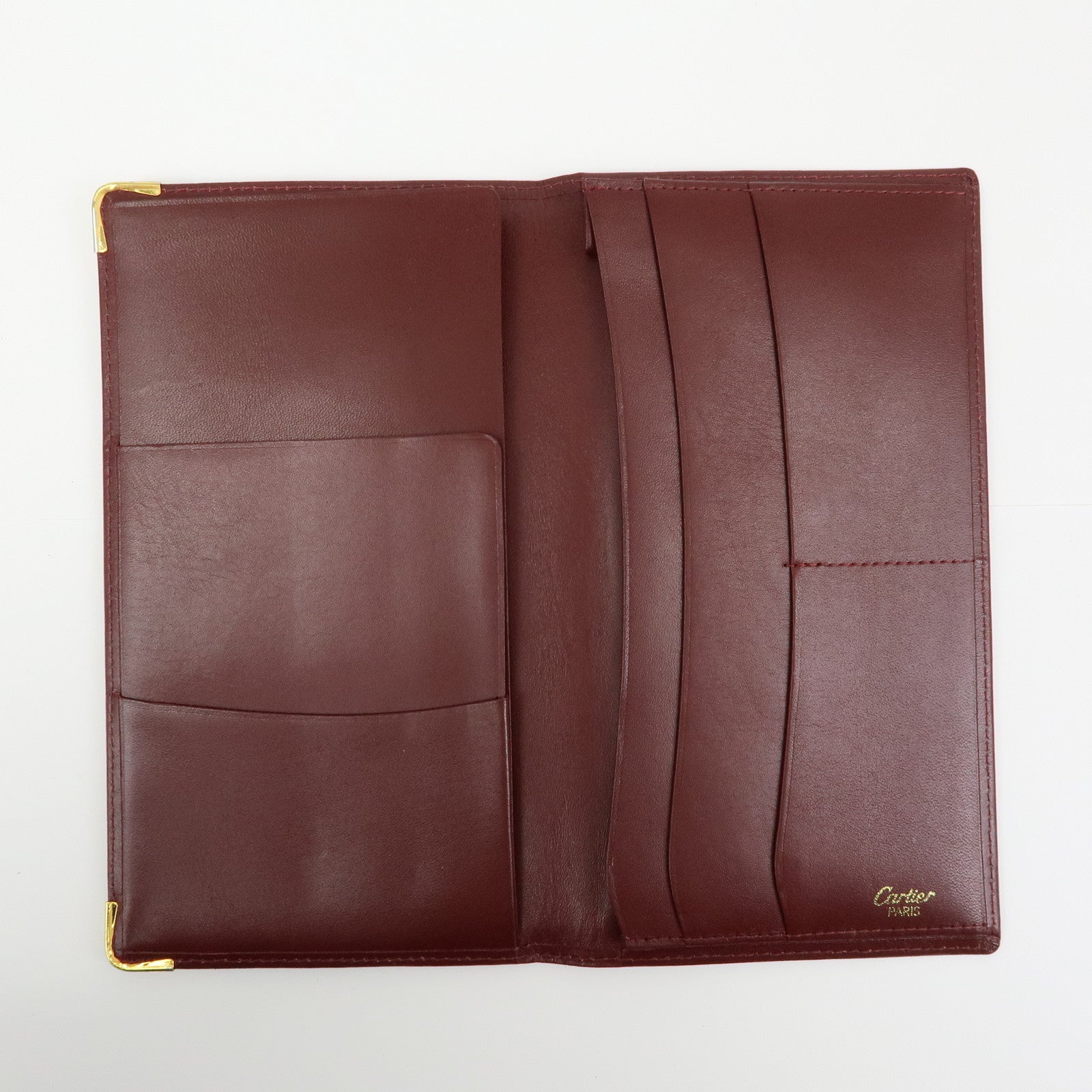 Cartier Must de Cartier Set of 2 Leather Wallet Bordeaux