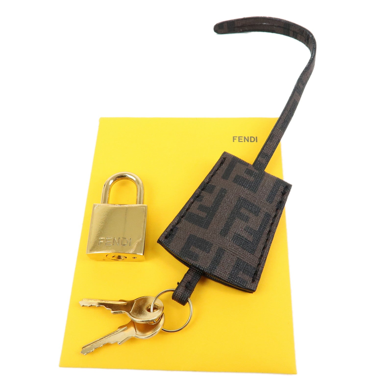 FENDI Zucchino PVC Boston Bag Hand Bag Brown 8BL099