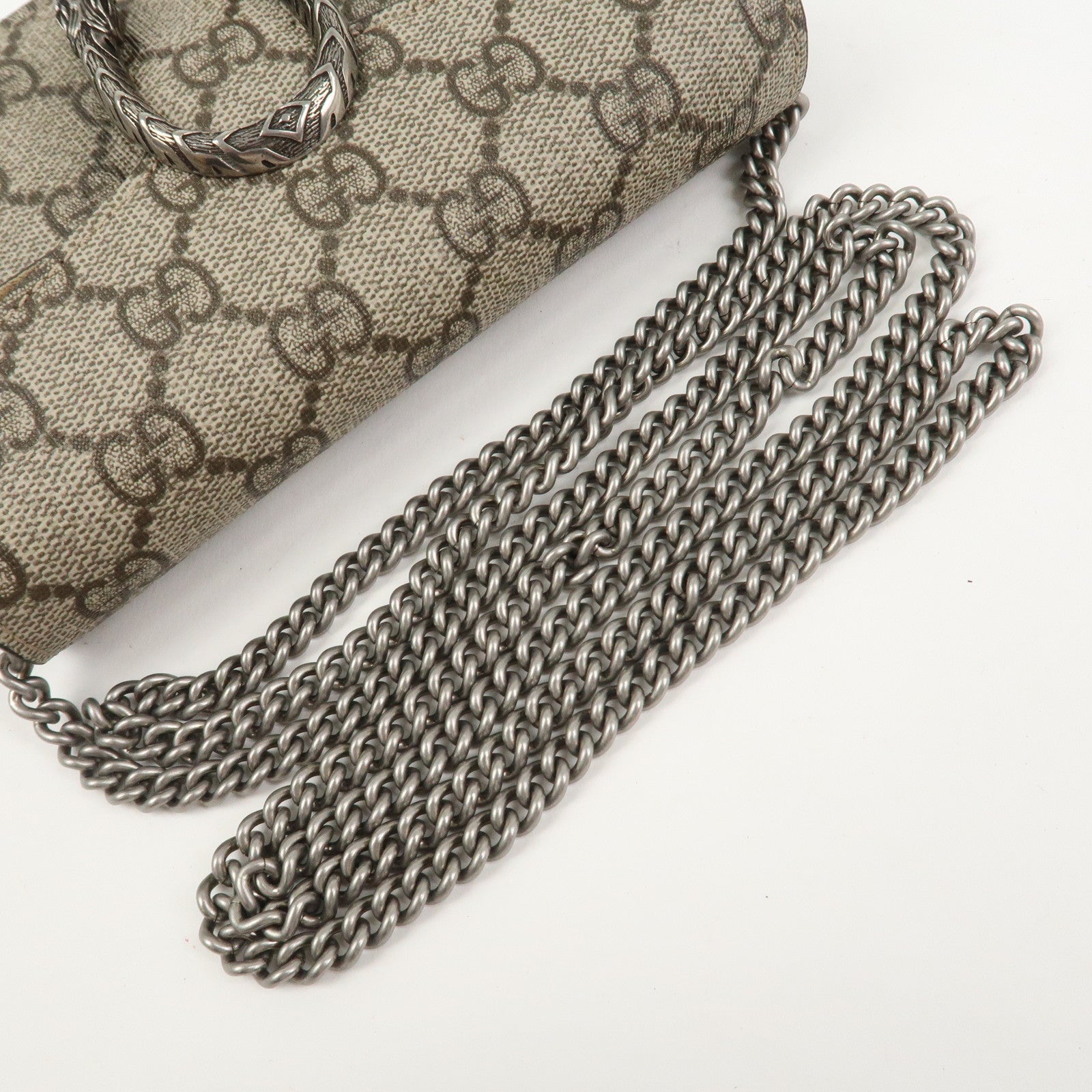 GUCCI Dionysus Super Mini Bag Leather Chain Shoulder Bag 476432